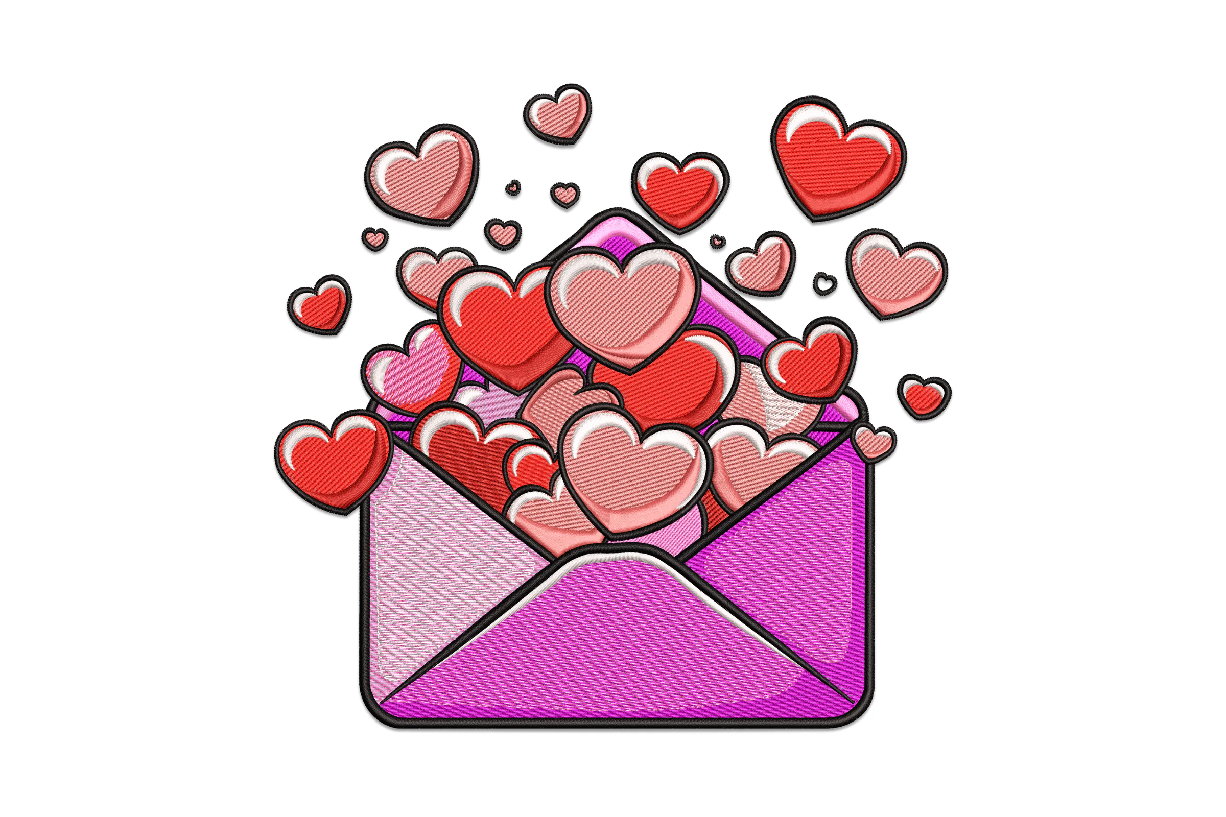 Love Letter Embroidery Design Pattern