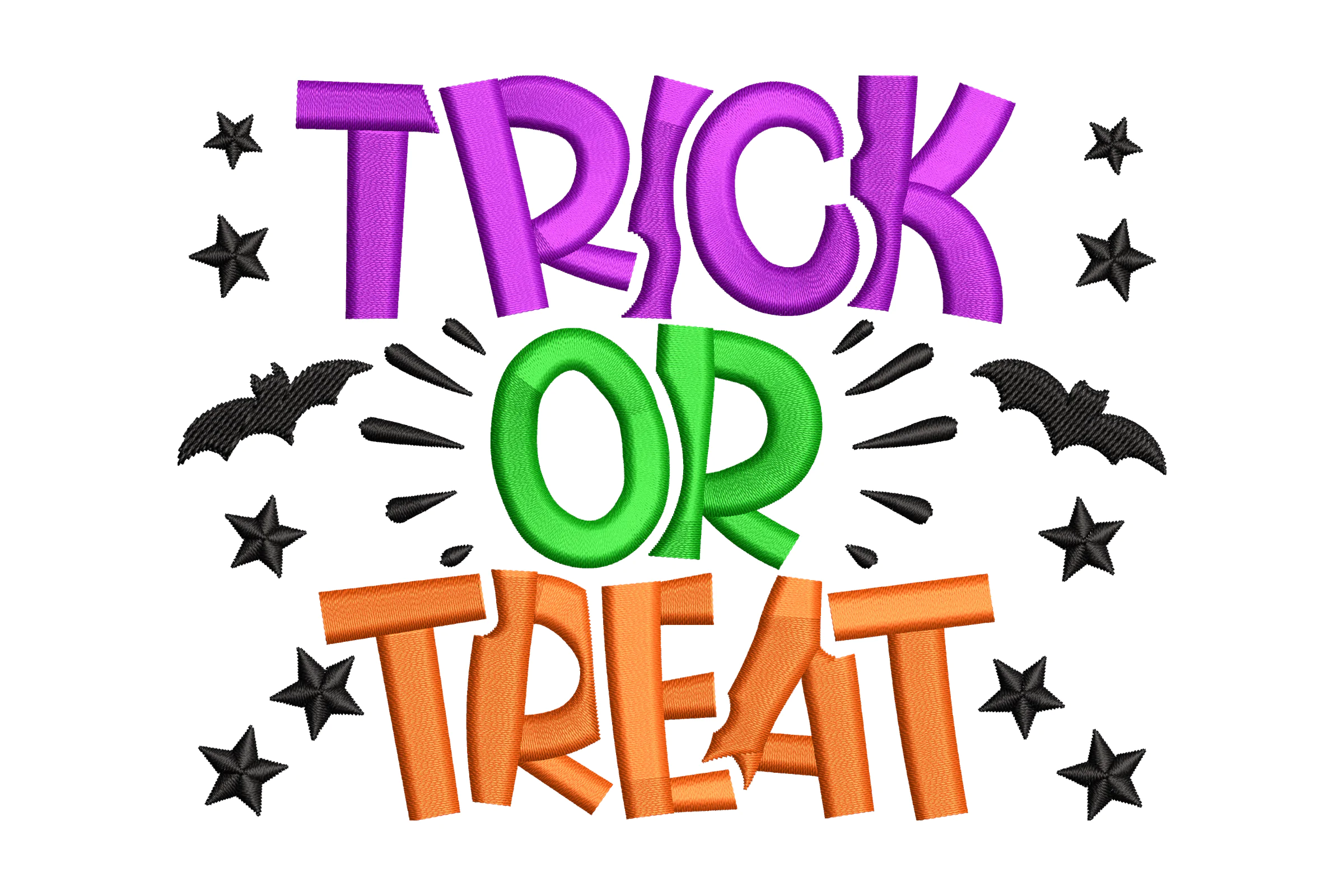 Trick or Treat Halloween Embroidery File