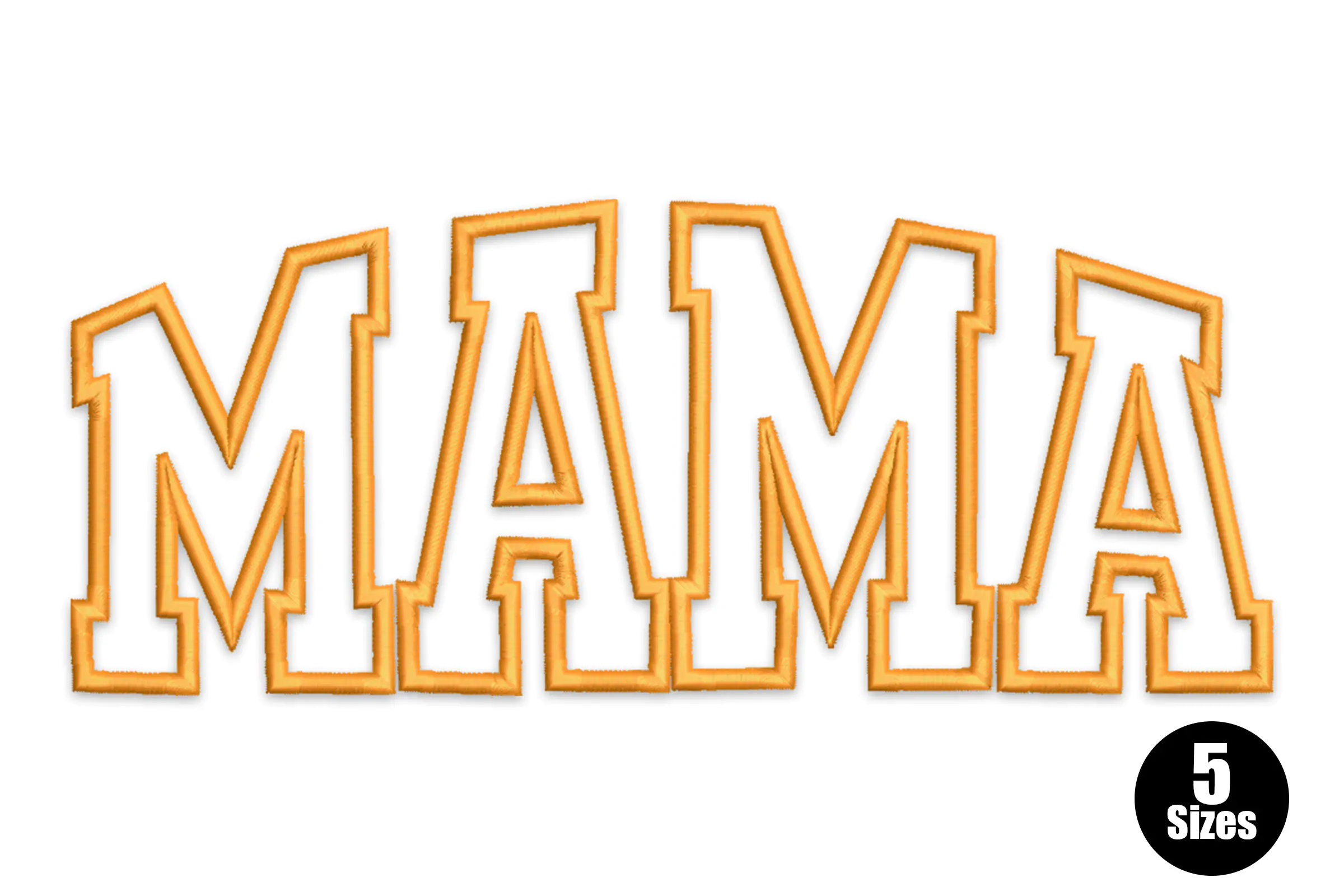 Mama Applique Digital Embroidery Design File