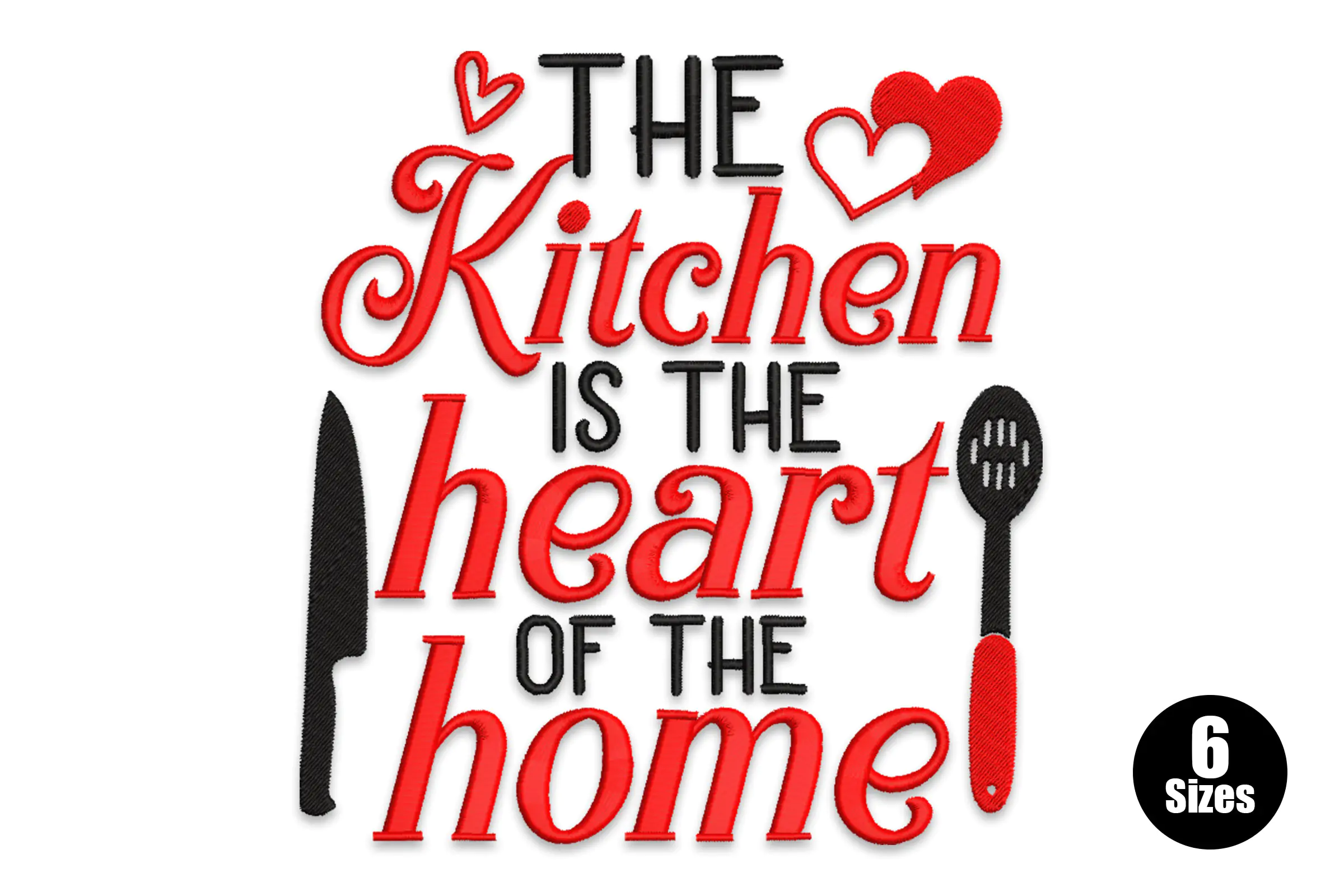 Kitchen Saying Embroidery Design