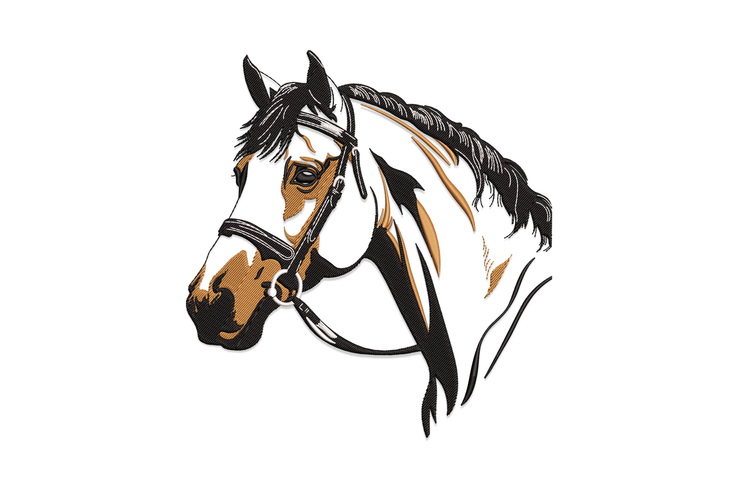 Standardbred Horse Head - Machine Embroidery Design