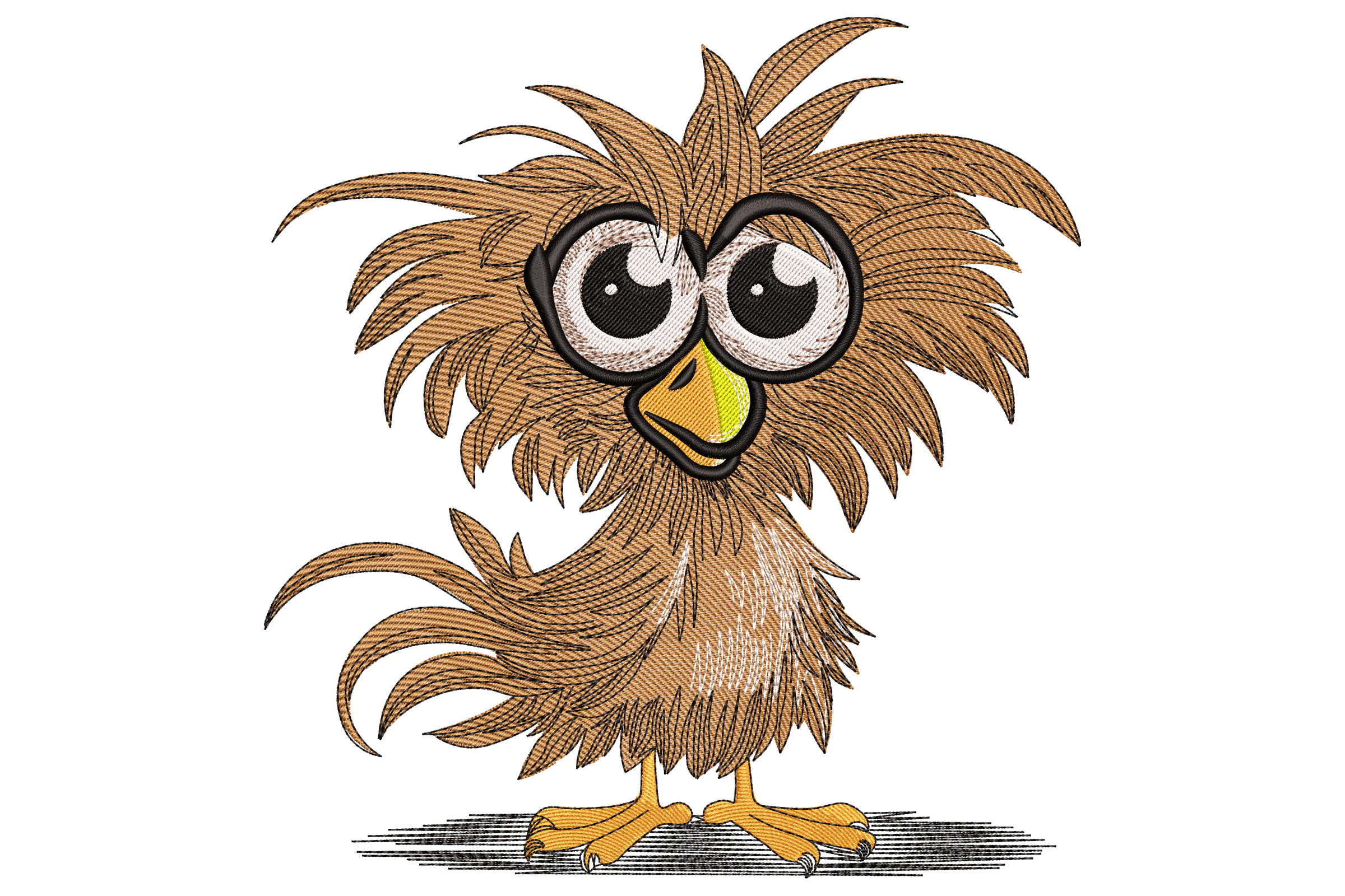 Whimsical Baby Owl Embroidery Design
