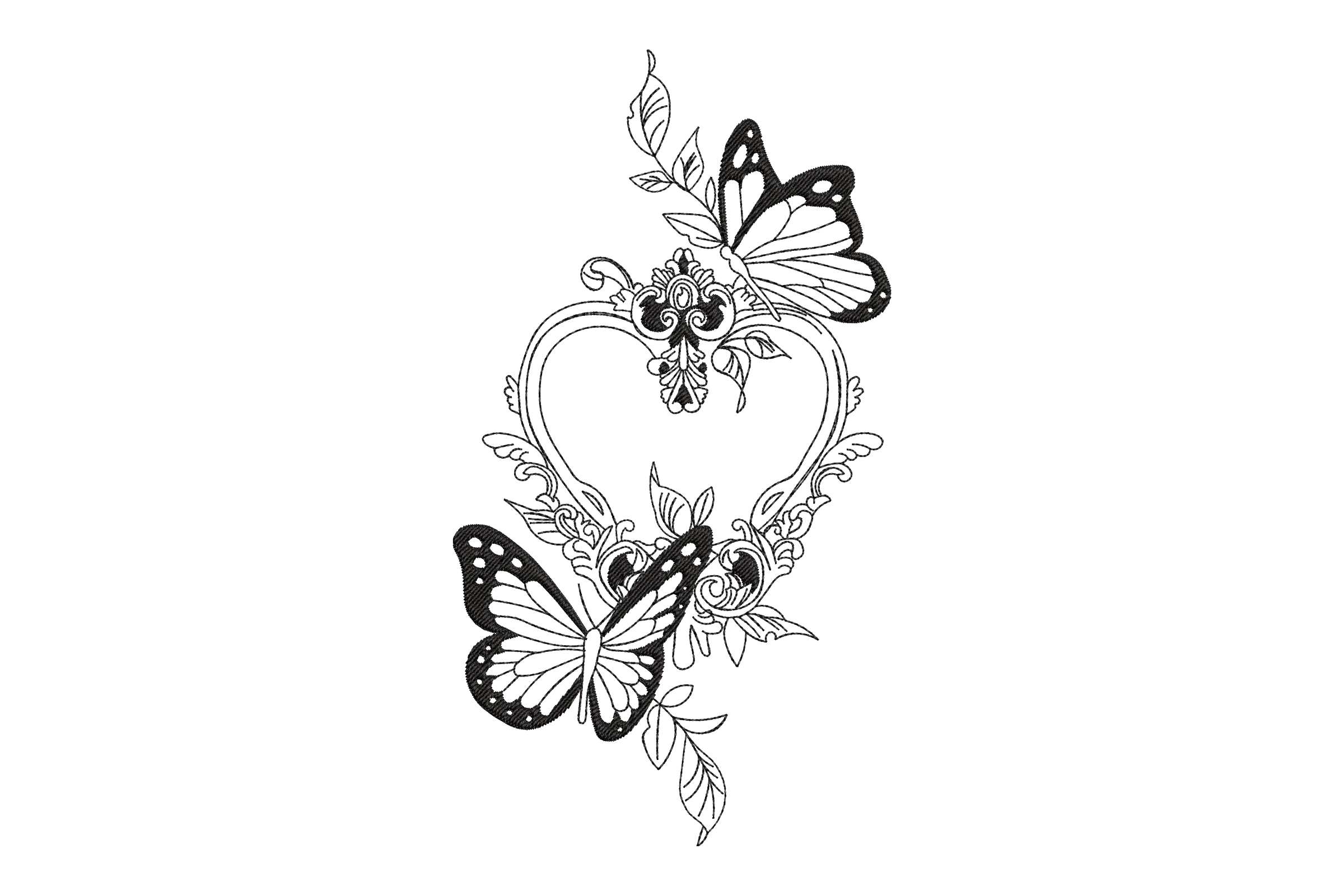 Butterfly Digital Machine Embroidery File