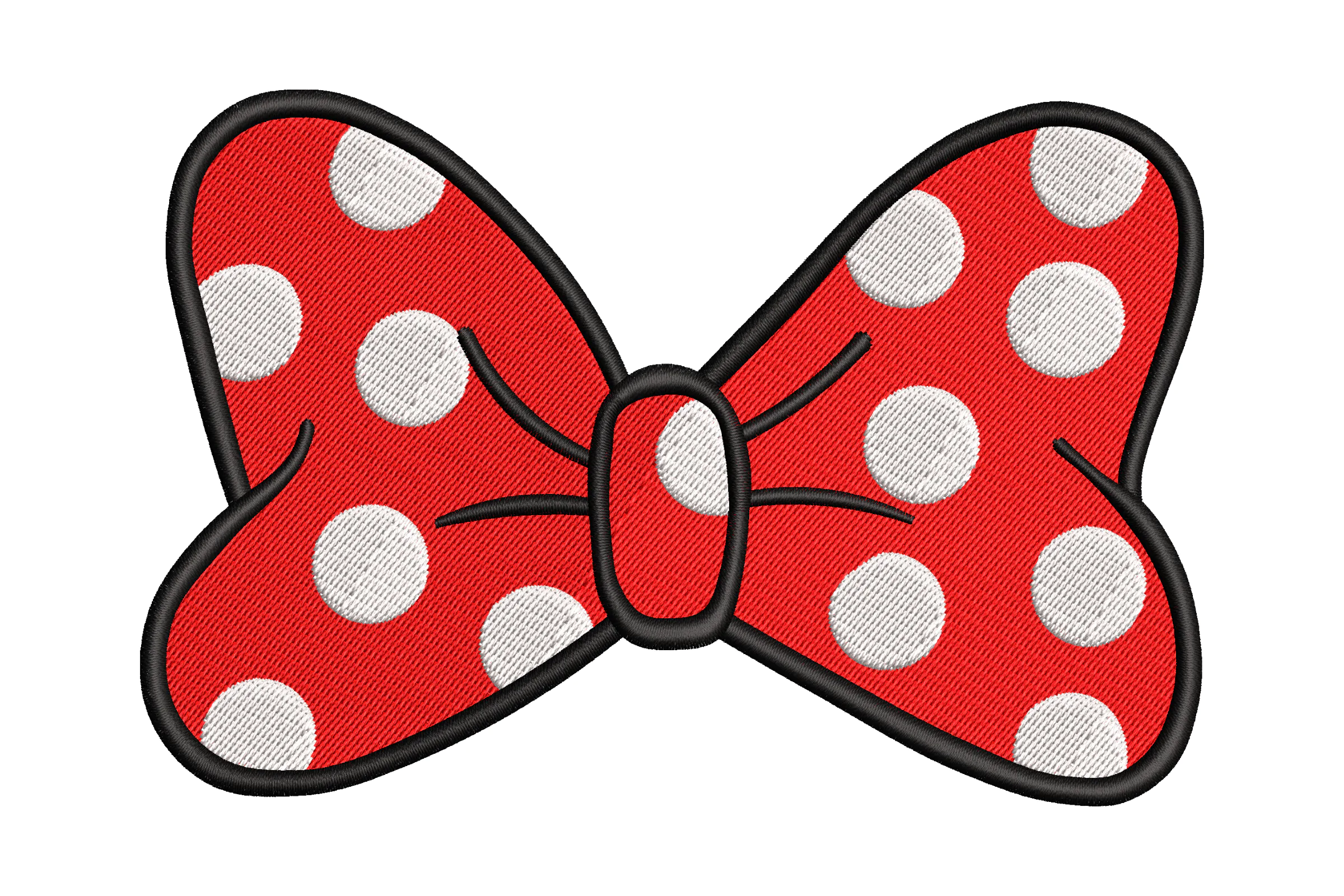 Bow Embroidery Design