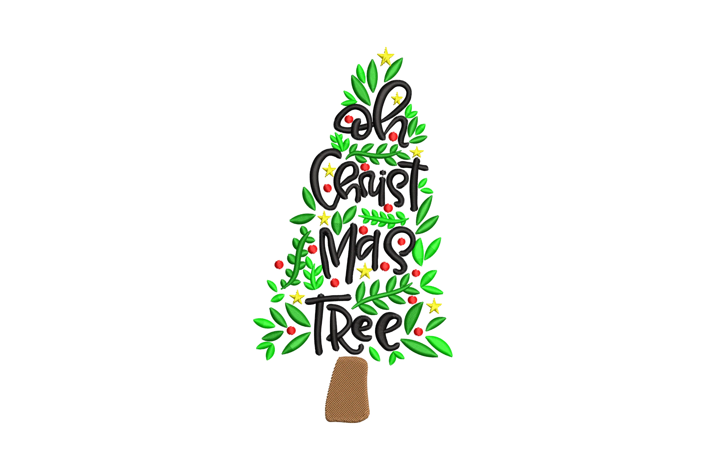 Oh Christmas Tree Coquette Embroidery Design