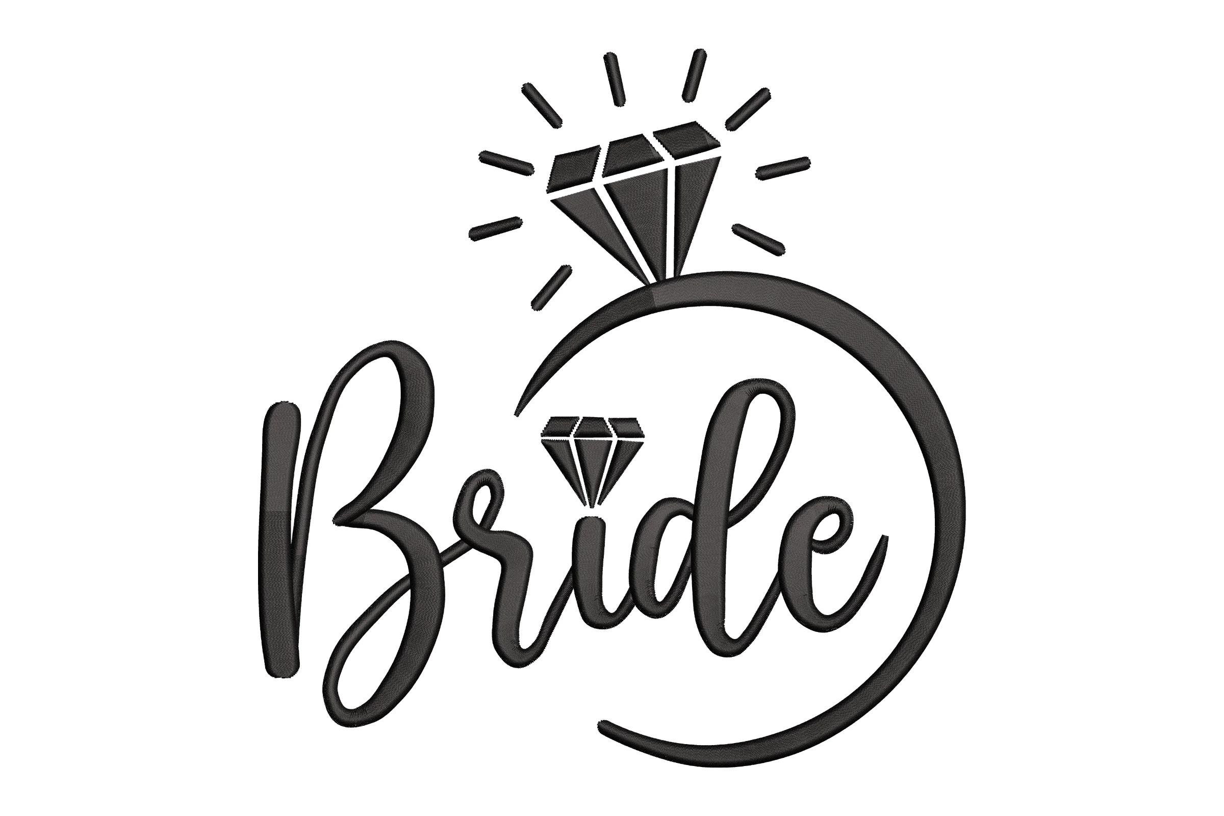 Bride Ring Embroidery Design