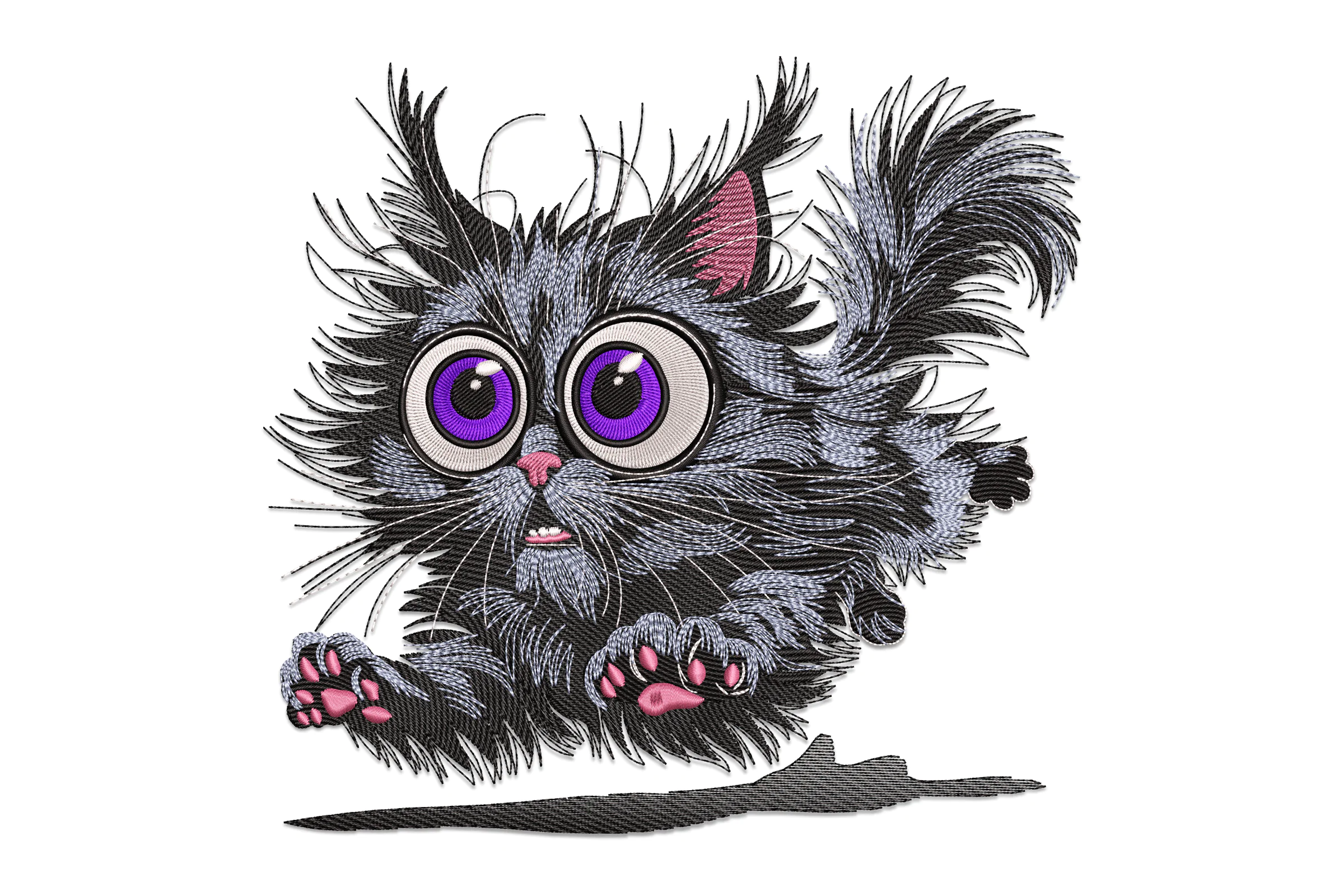 Beautiful Cat Embroidery Design