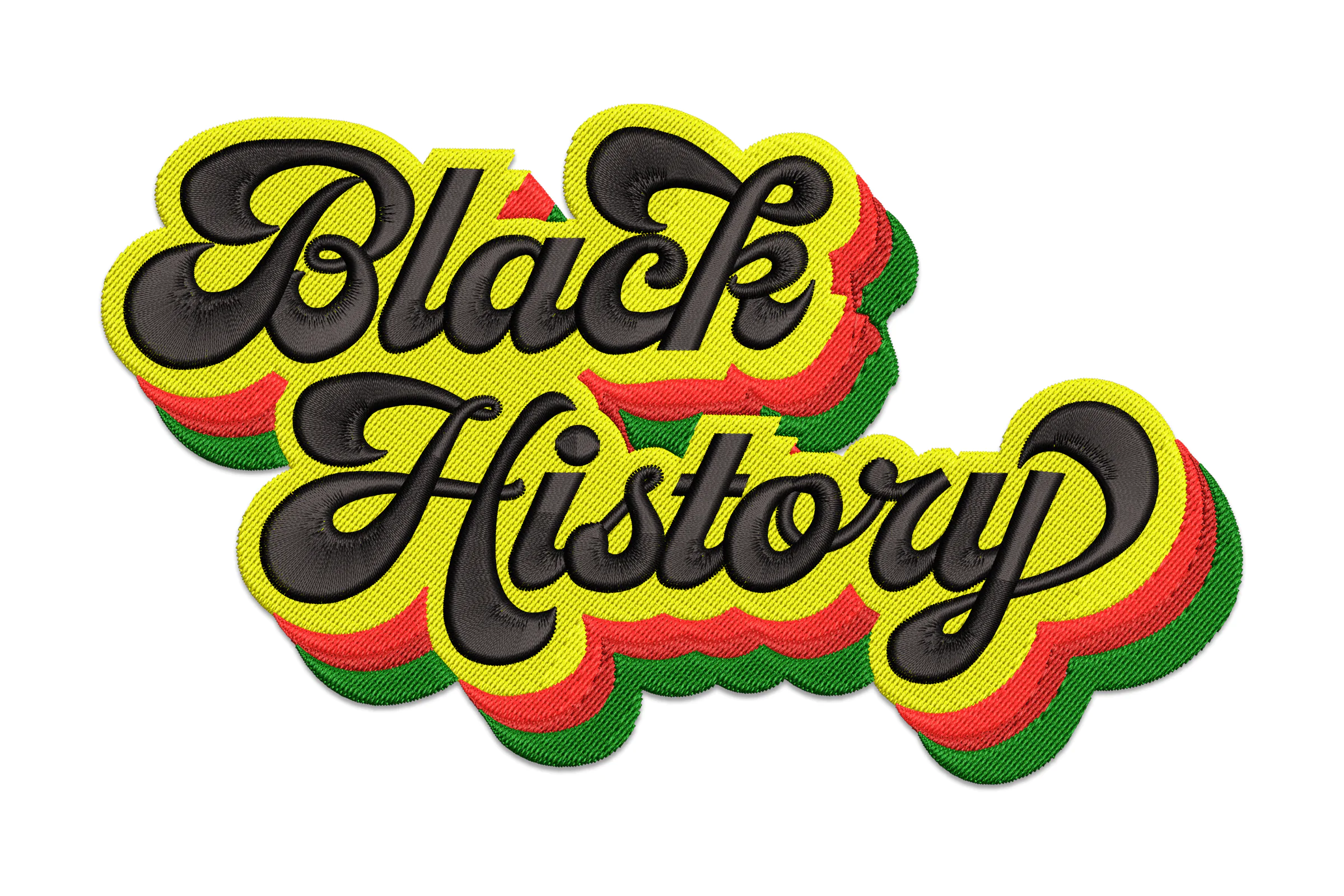 Black History Embroidery Design Pattern