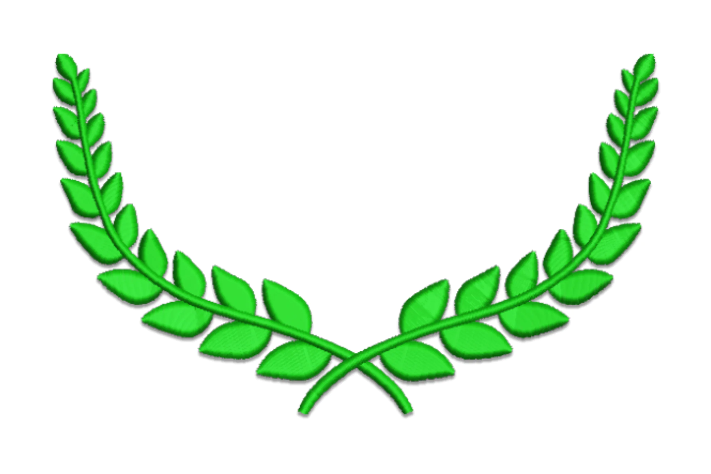 Beautiful Laurel Wreath Embroidery Design