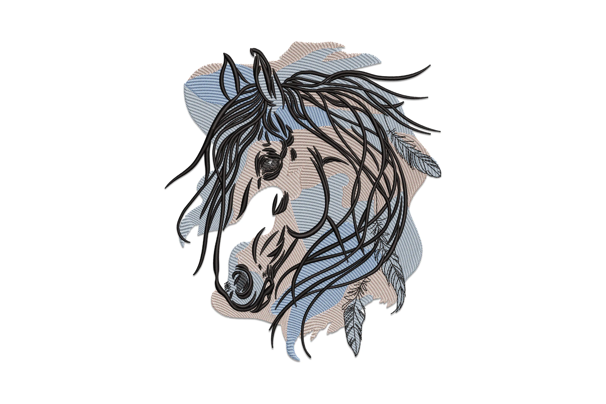 Horse Head Embroidery Design File
