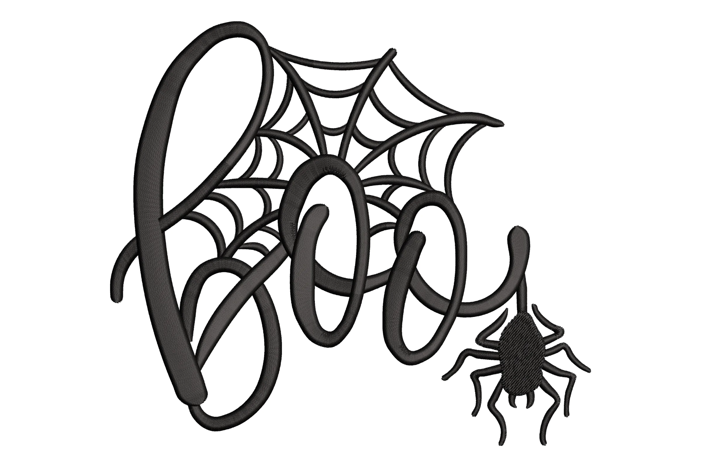 Halloween Boo Embroidery Design