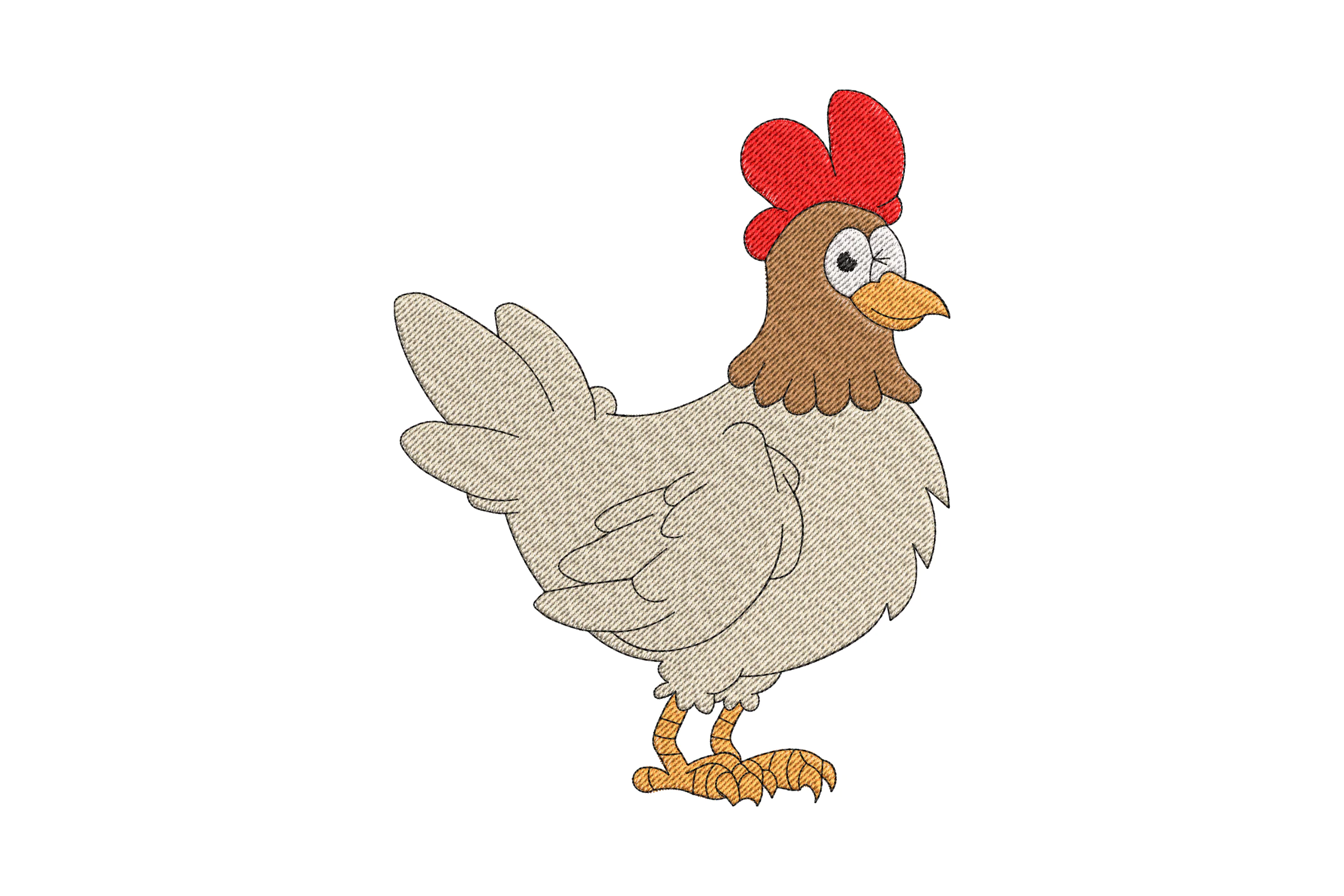 Chicken Embroidery Design