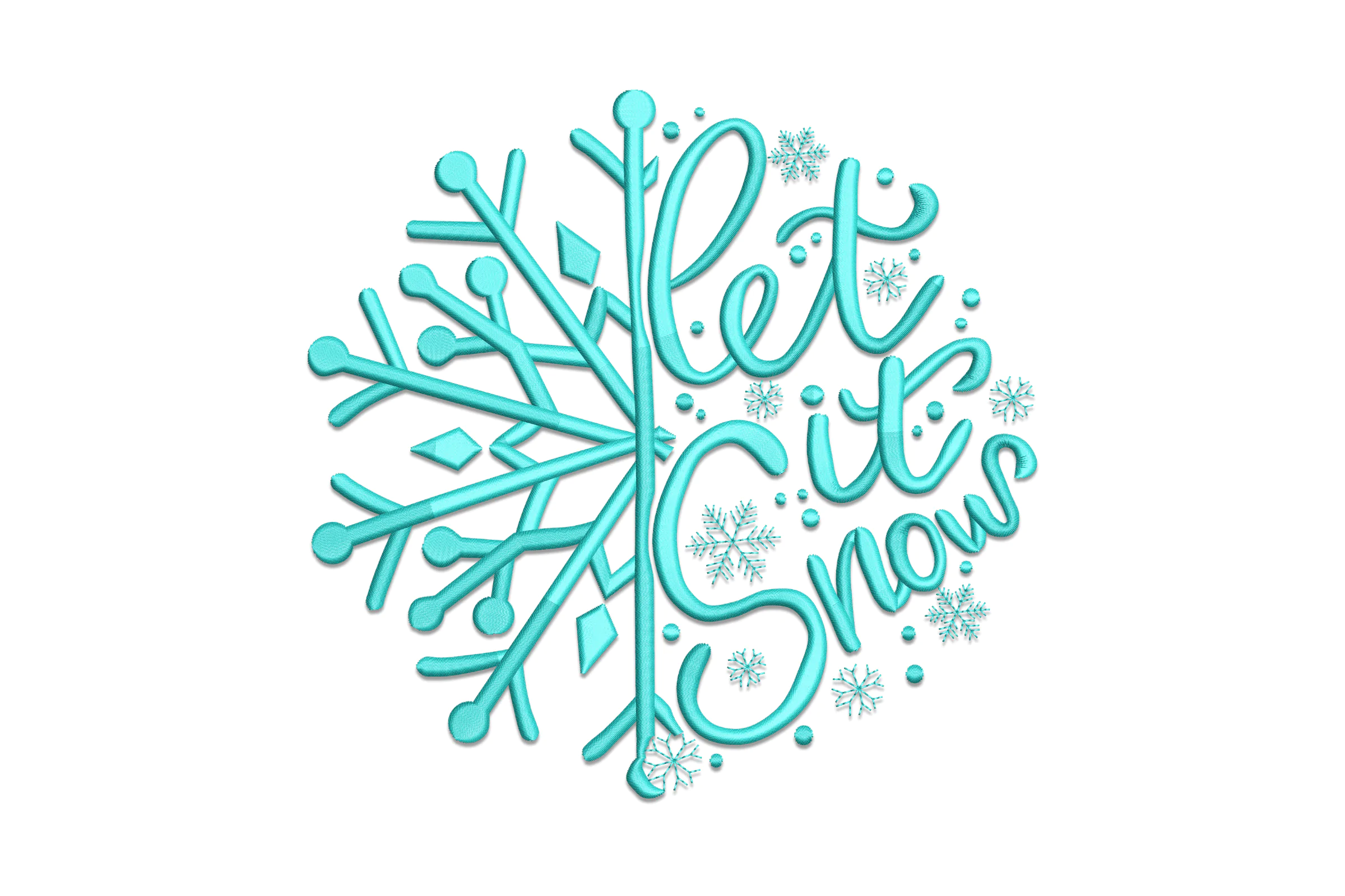 Let It Snow! -A Machine Embroidery Design