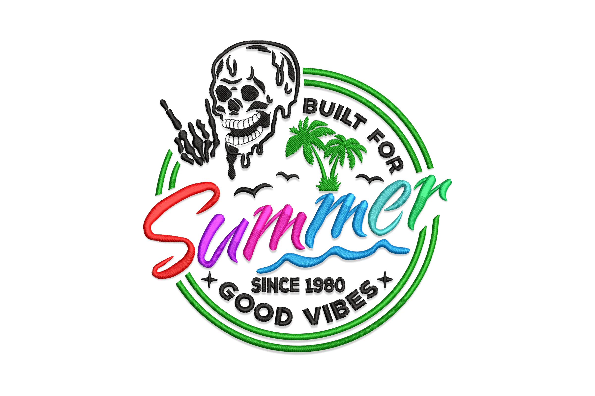 Summer Embroidery Design