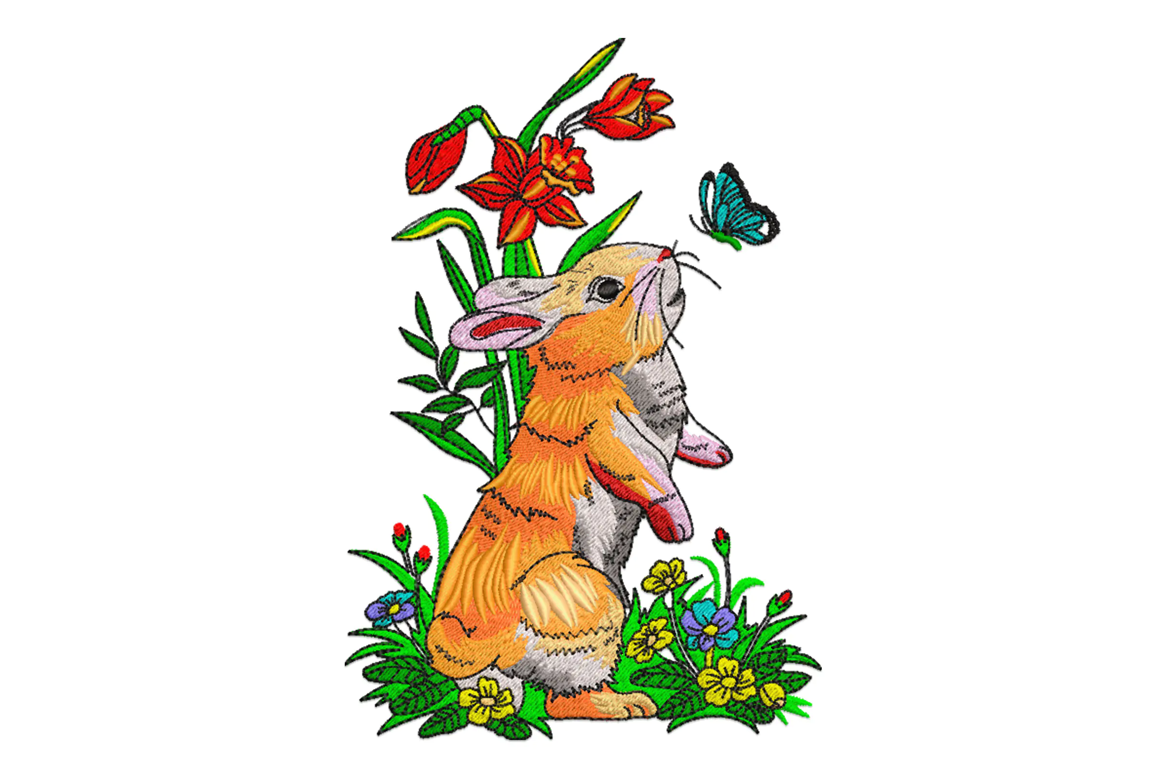 Easter Bunny Embroidery Design