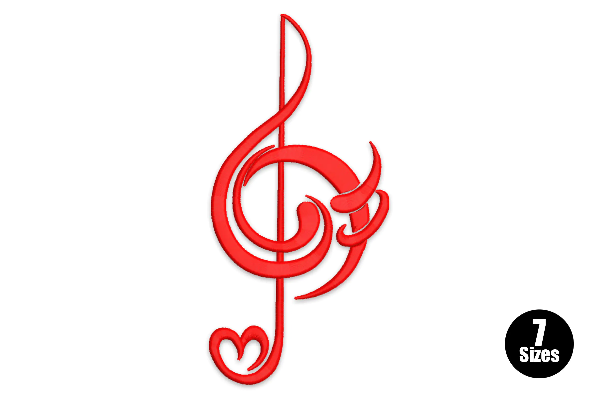 Eighth Note Embroidery Design