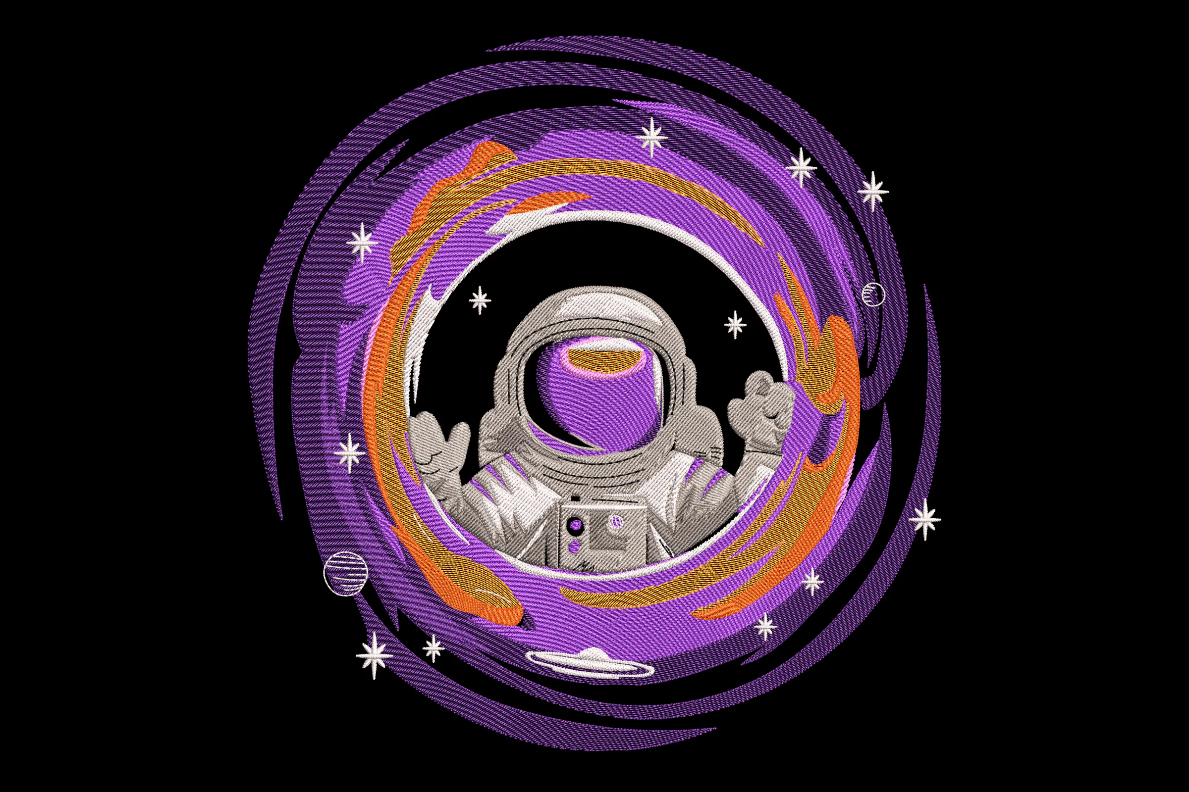 Astronaut Digital Embroidery Design