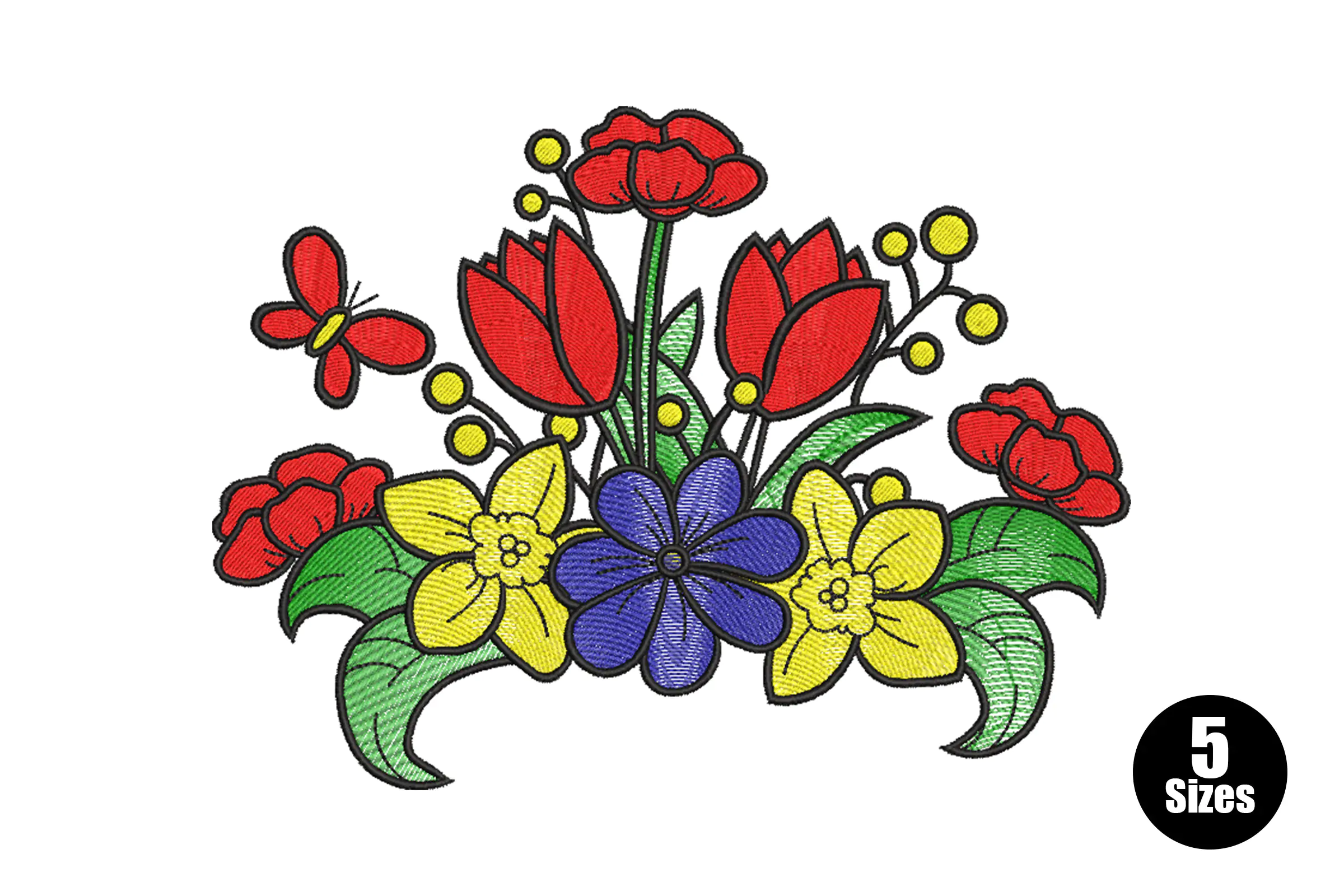 Flowers Embroidery Design File