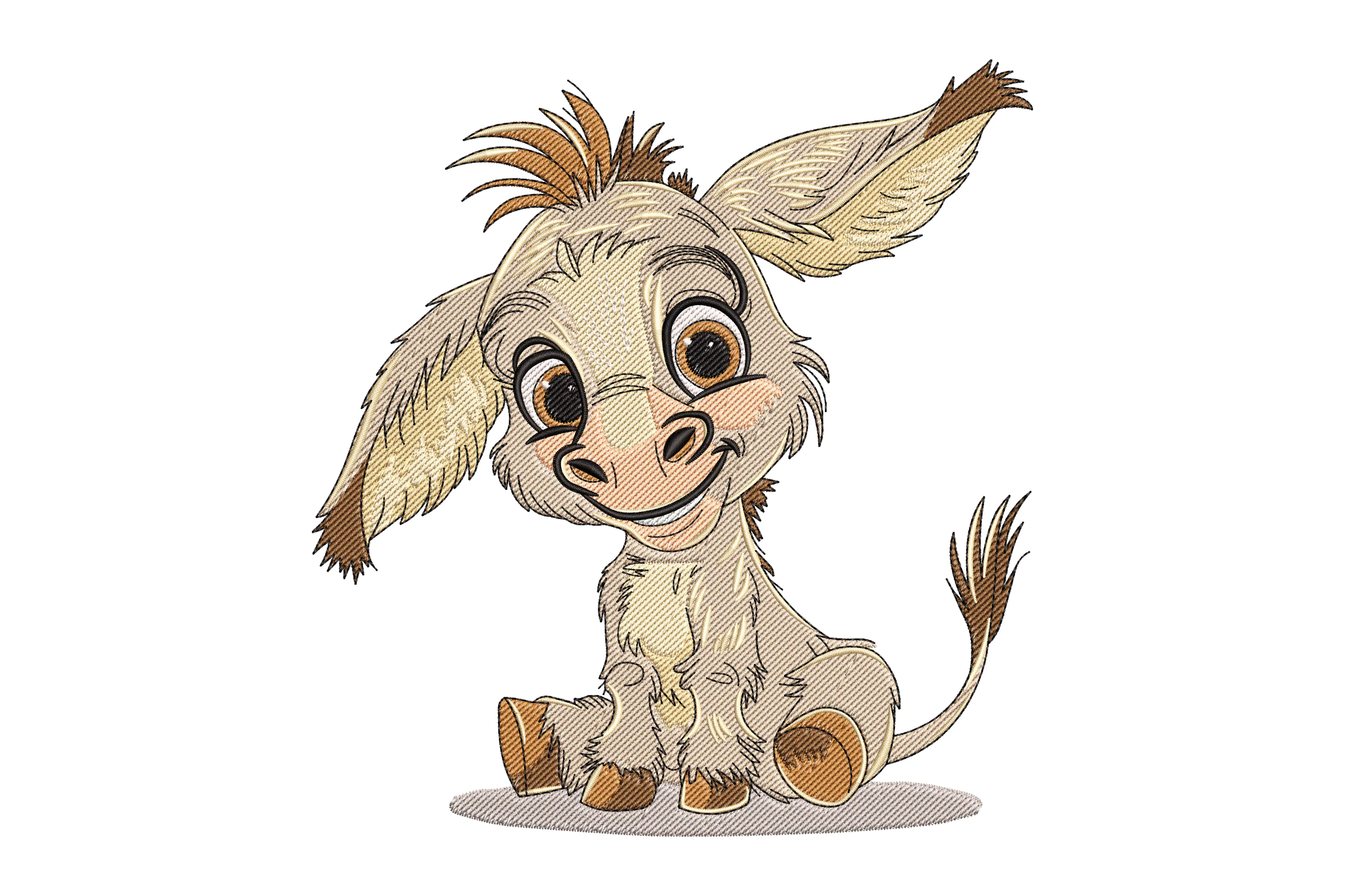 Cute Donkey Embroidery Design
