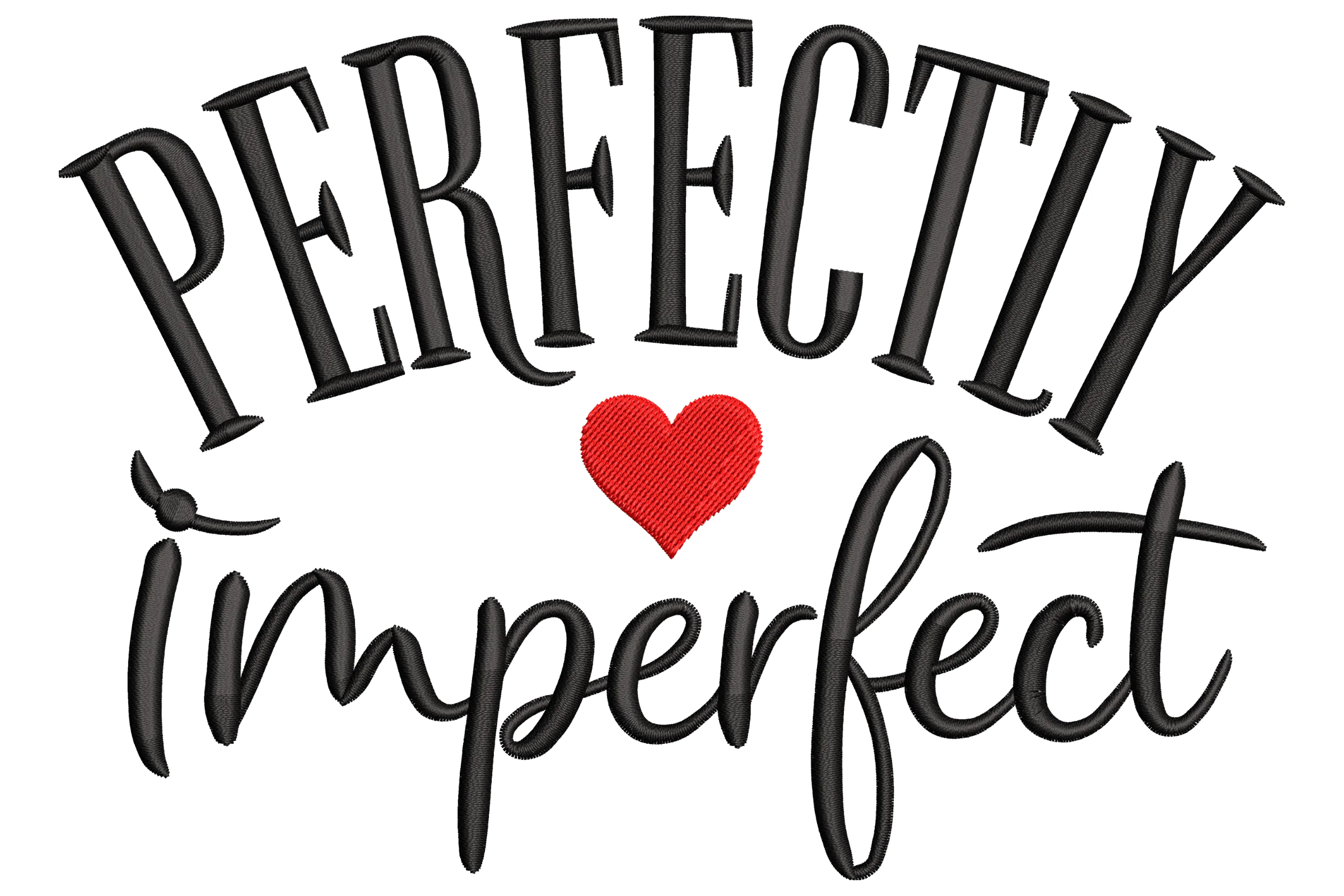 Perfectly Imperfect Machine Embroidery Design