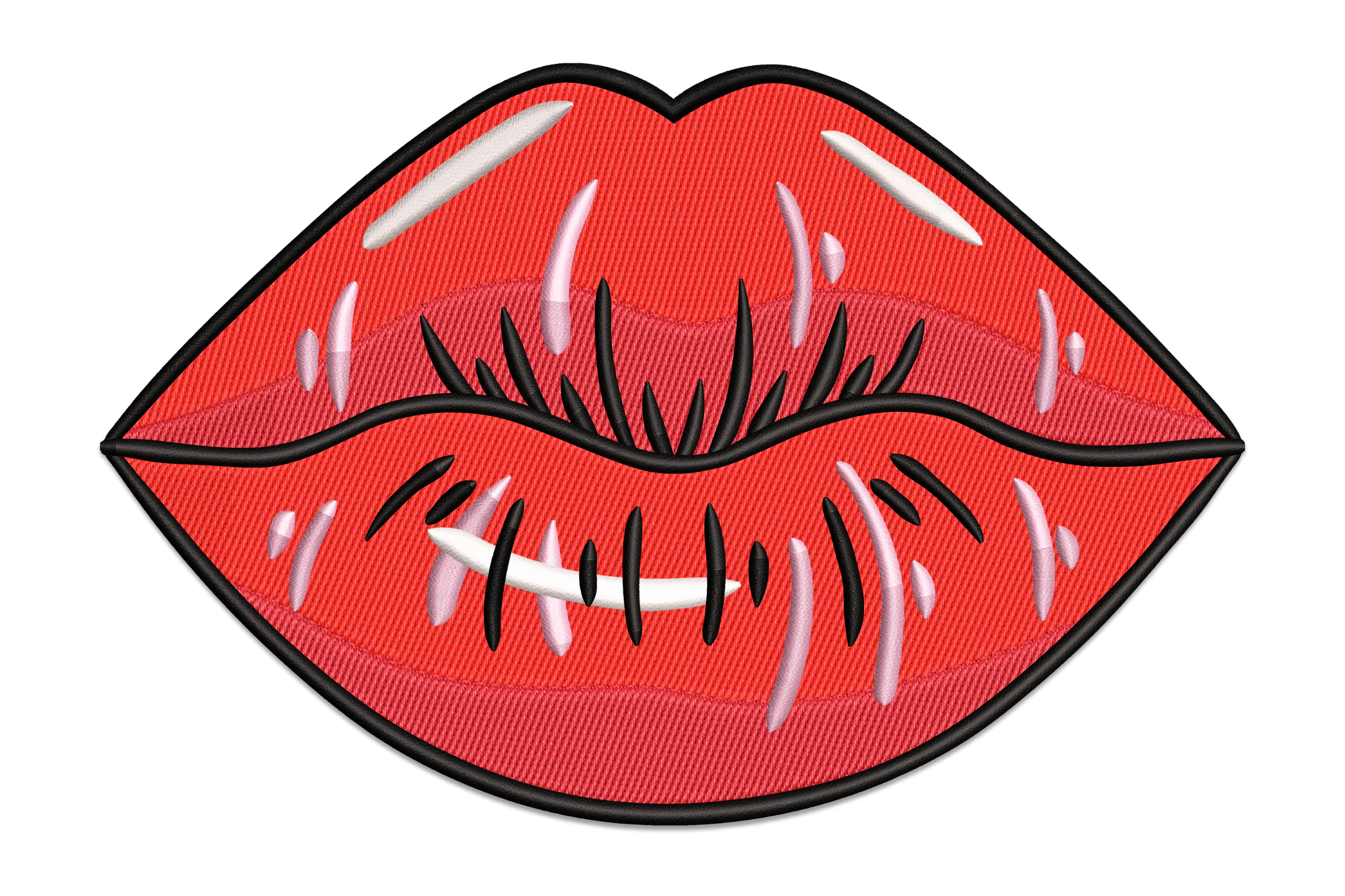 Red Lips Digital Embroidery File