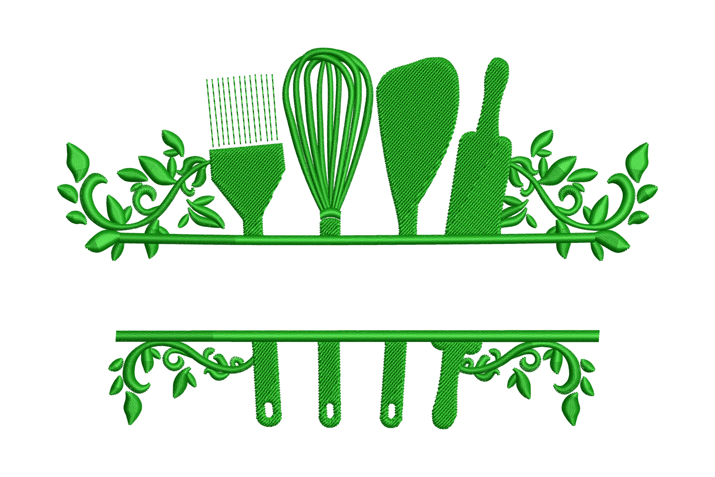 Kitchen Split Embroidery Design