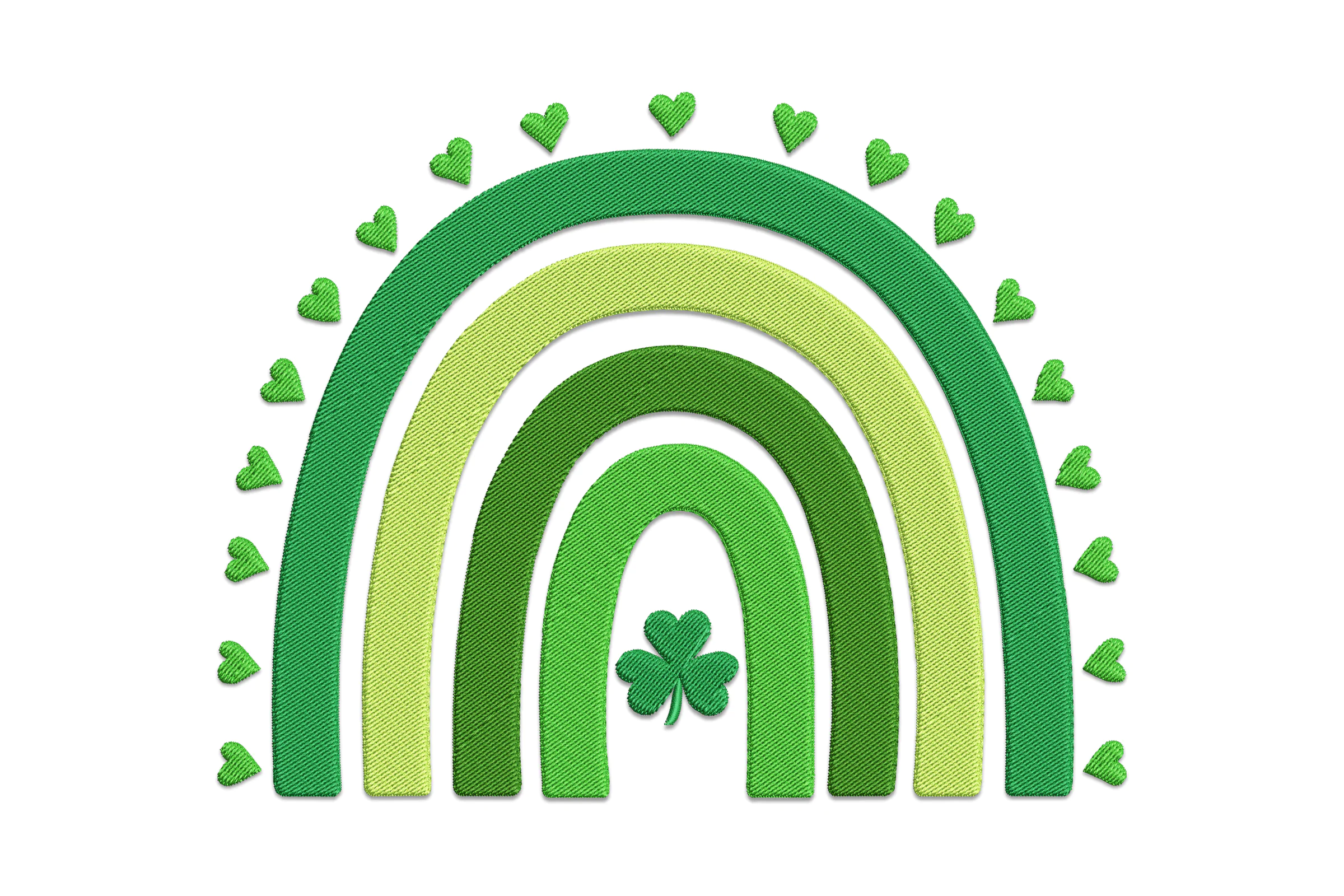 St. Patrick's Day Rainbow Embroidery Design
