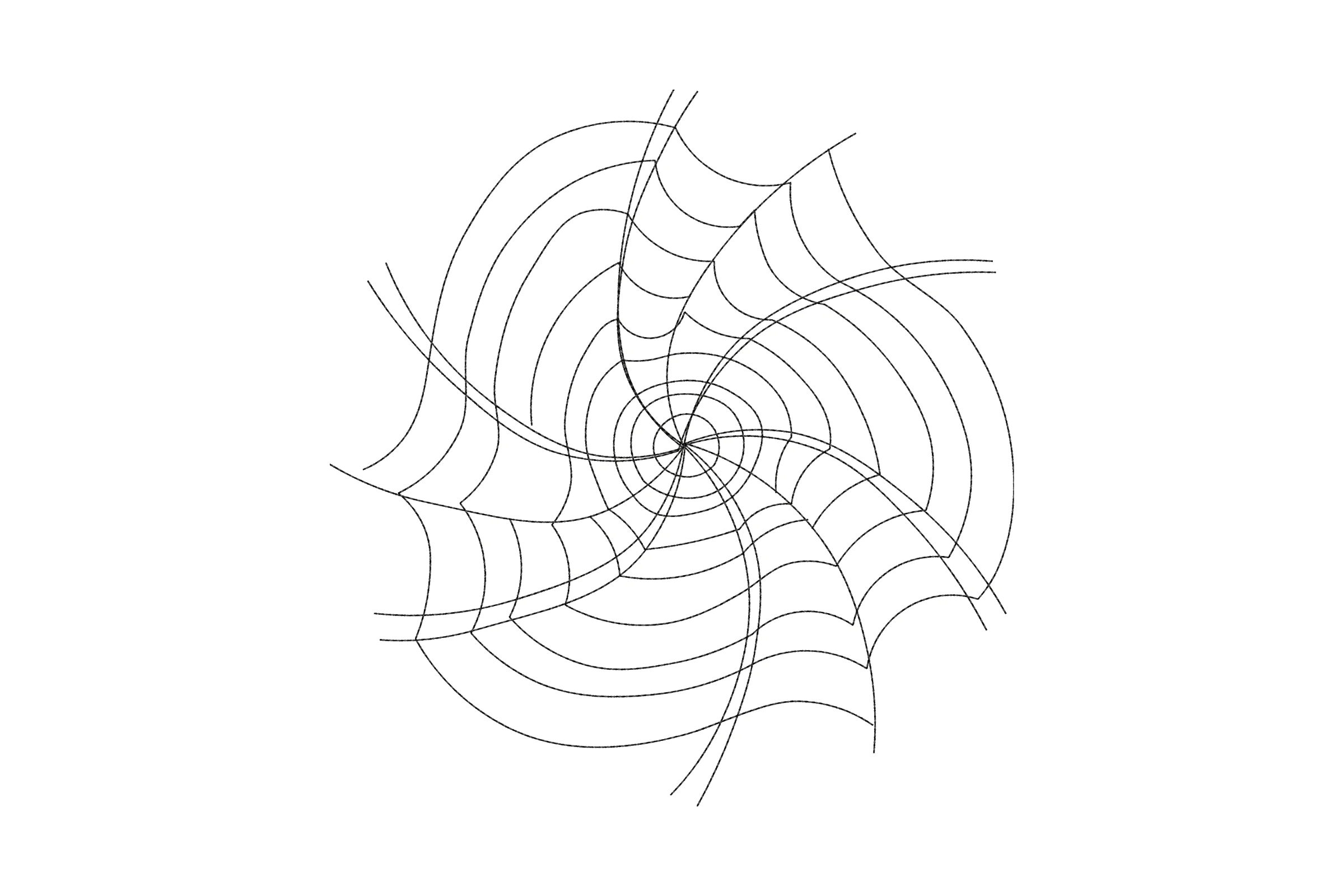 Spider Web Embroidery Design