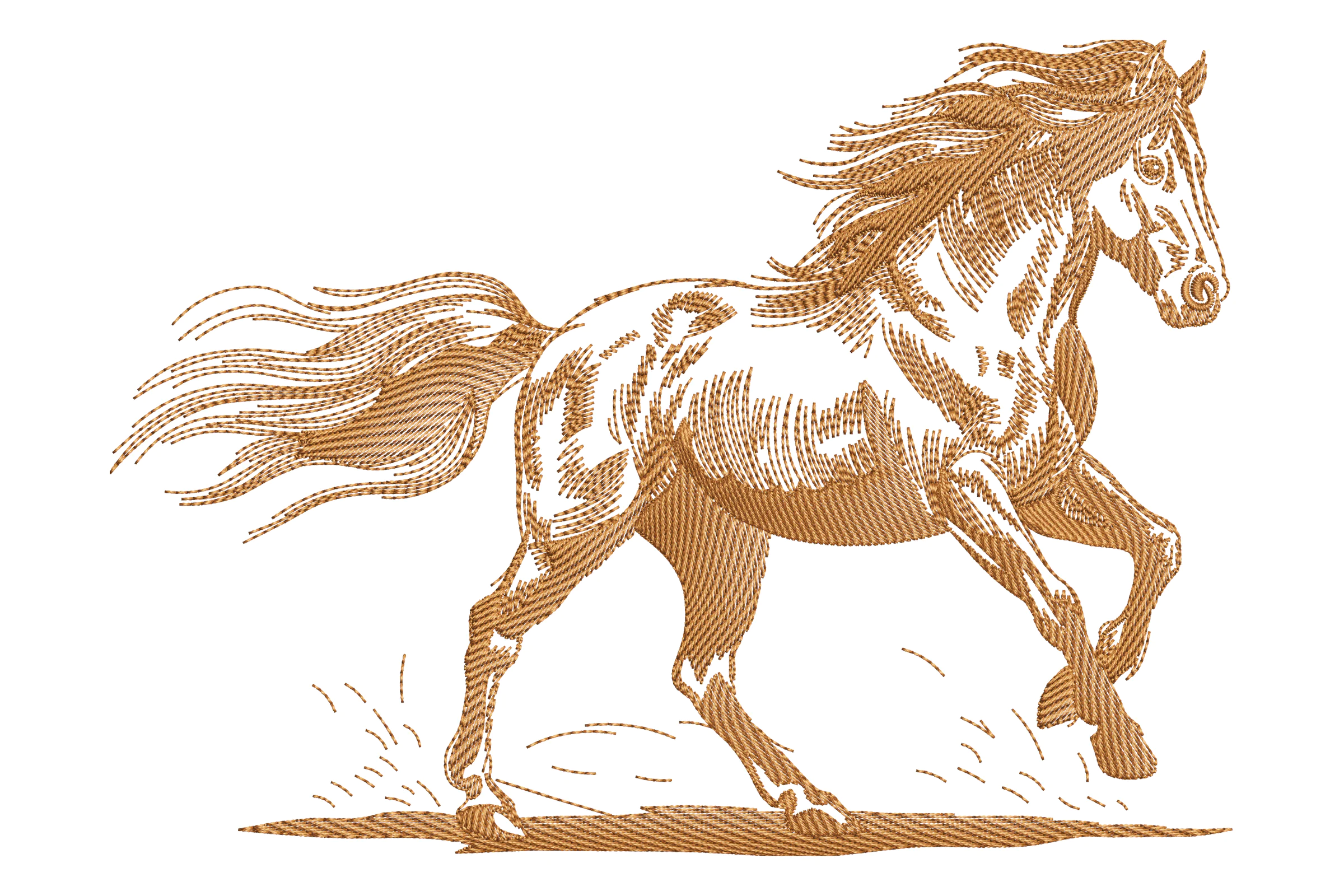 Running Horse Embroidery File