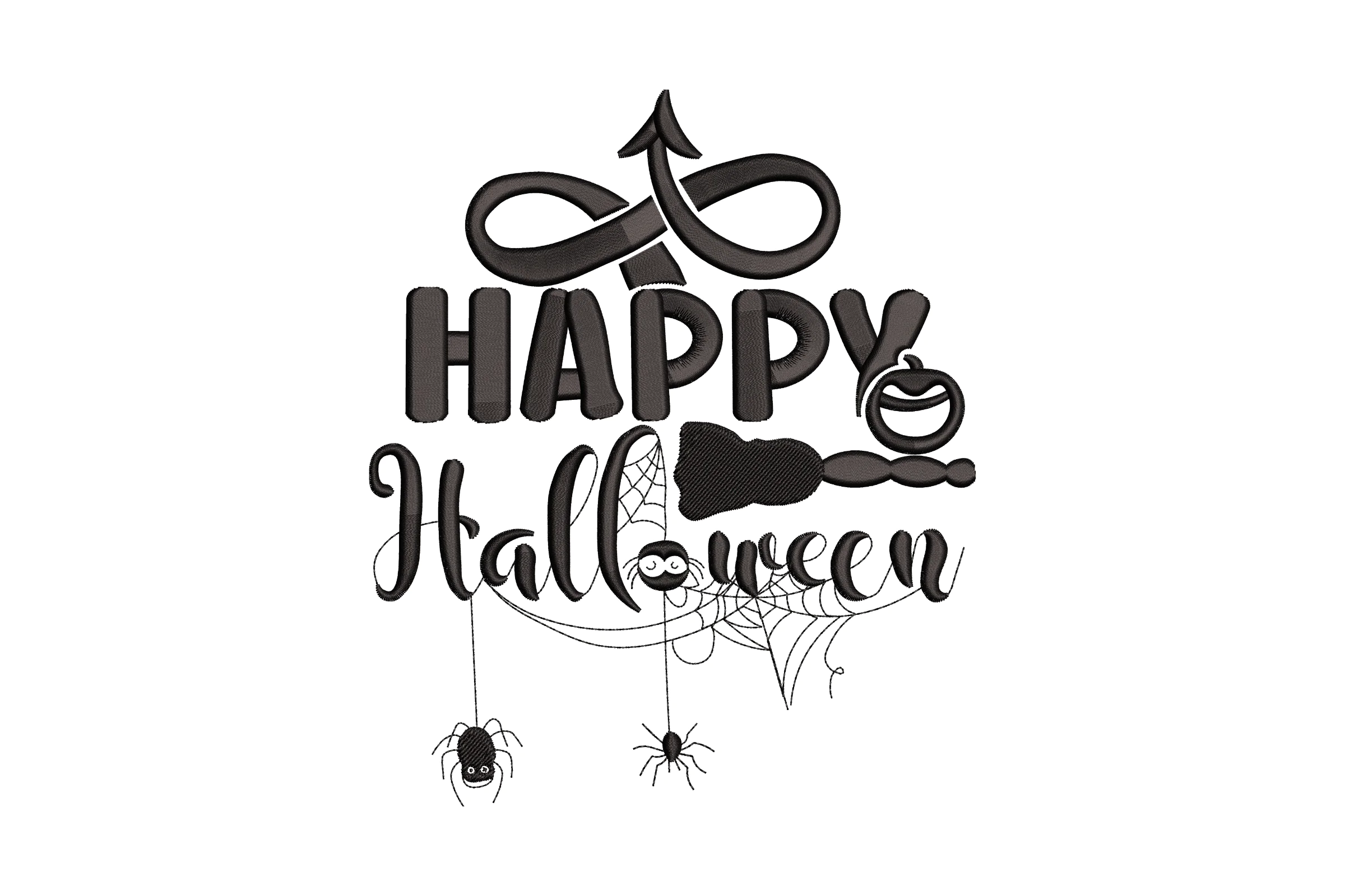 Happy Halloween Machine  Embroidery File