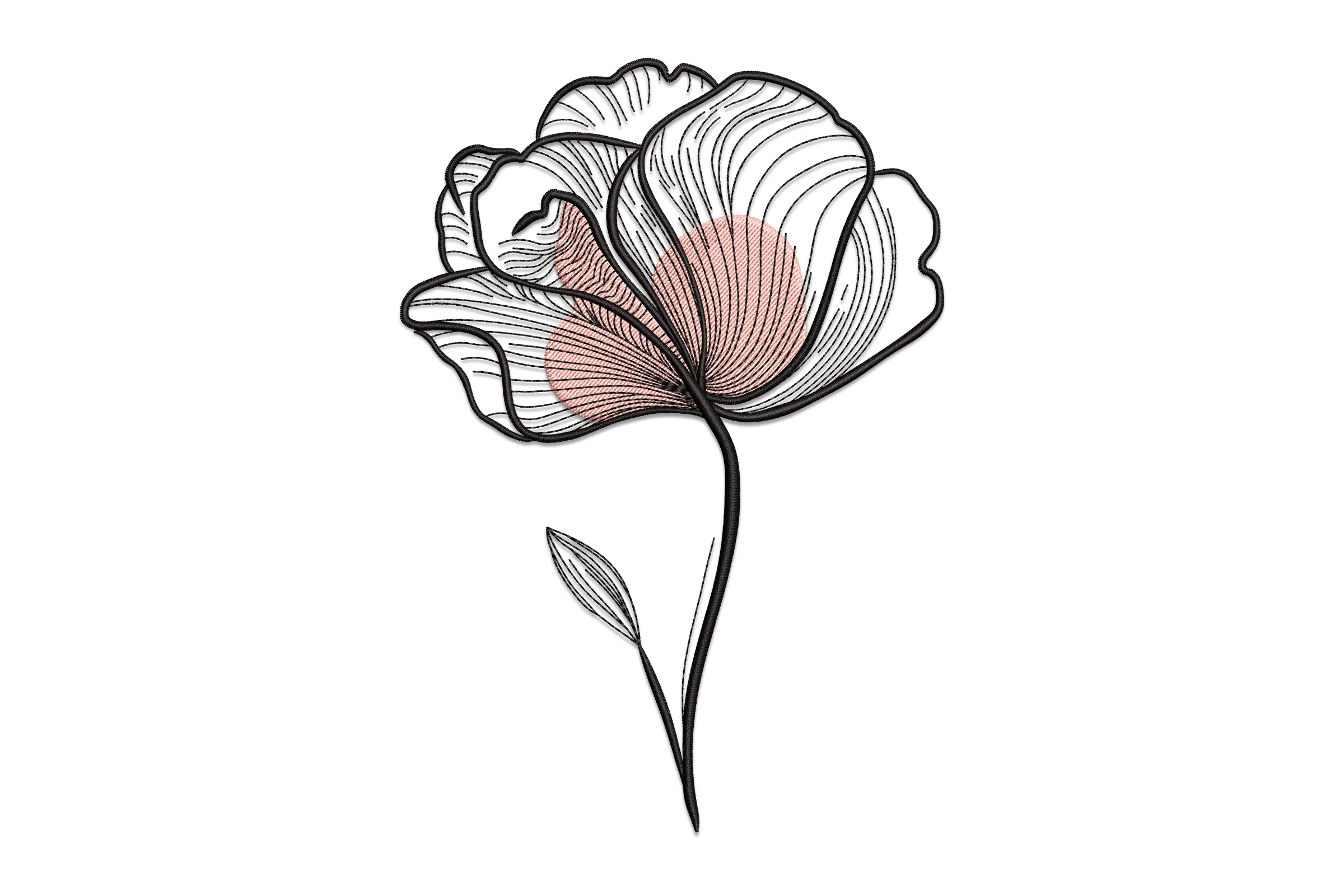 Elegant Floral Embroidery Design