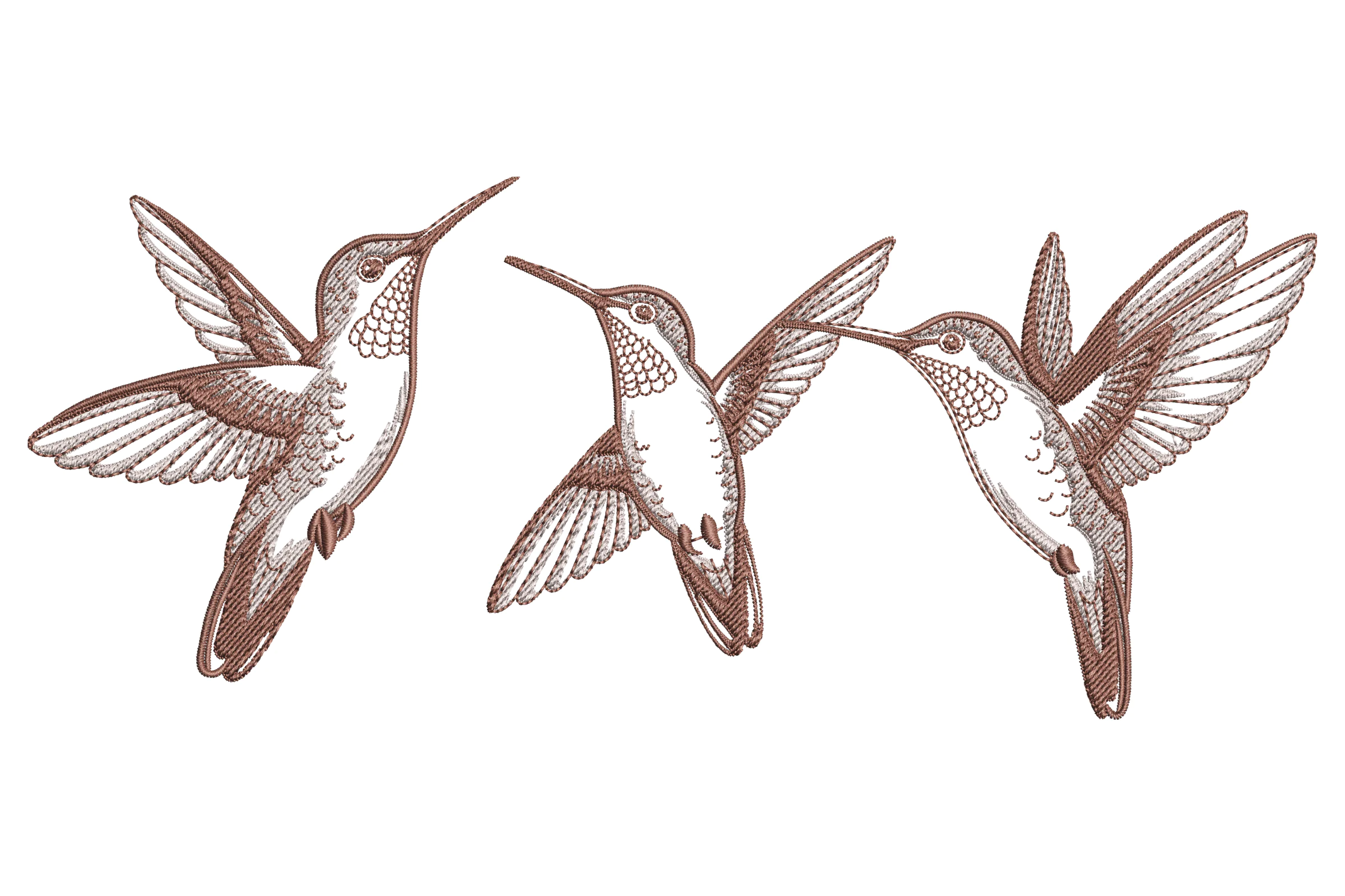 Hummingbird Embroidery Design Pattern