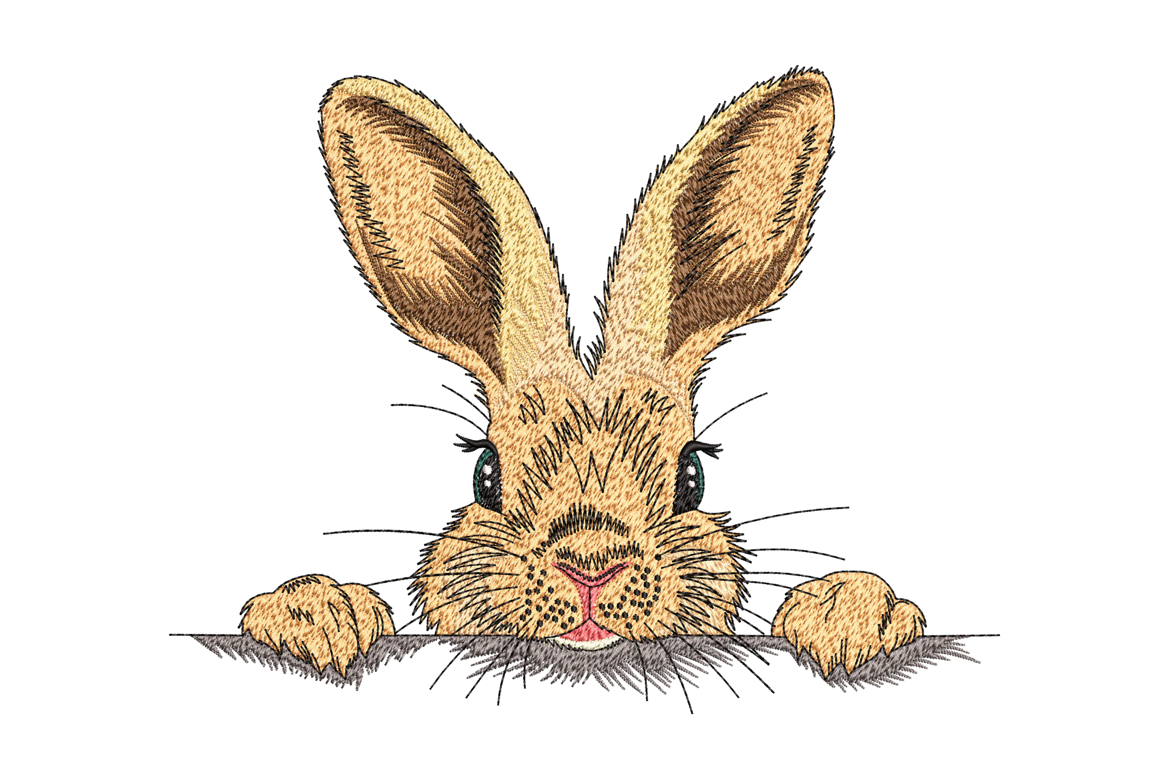 Easter Bunny Embroidery Design Pattern