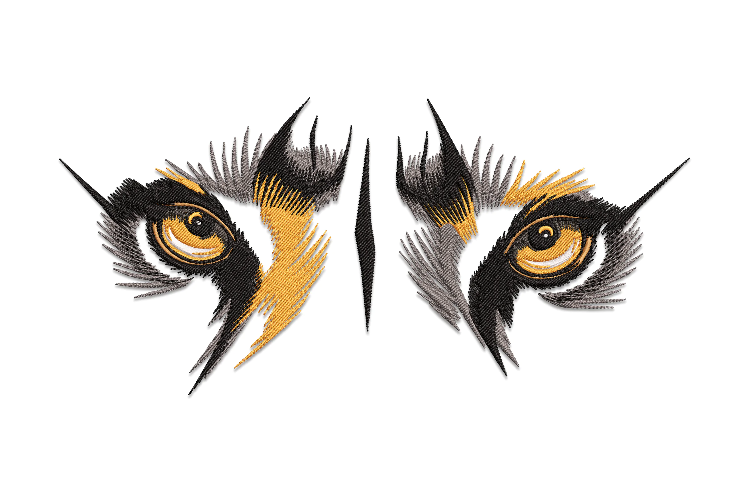 Tiger Eyes - Machine Embroidery Design