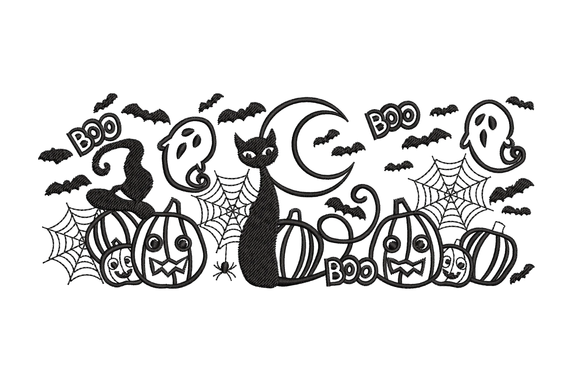 Halloween Elements Machine  Embroidery Design