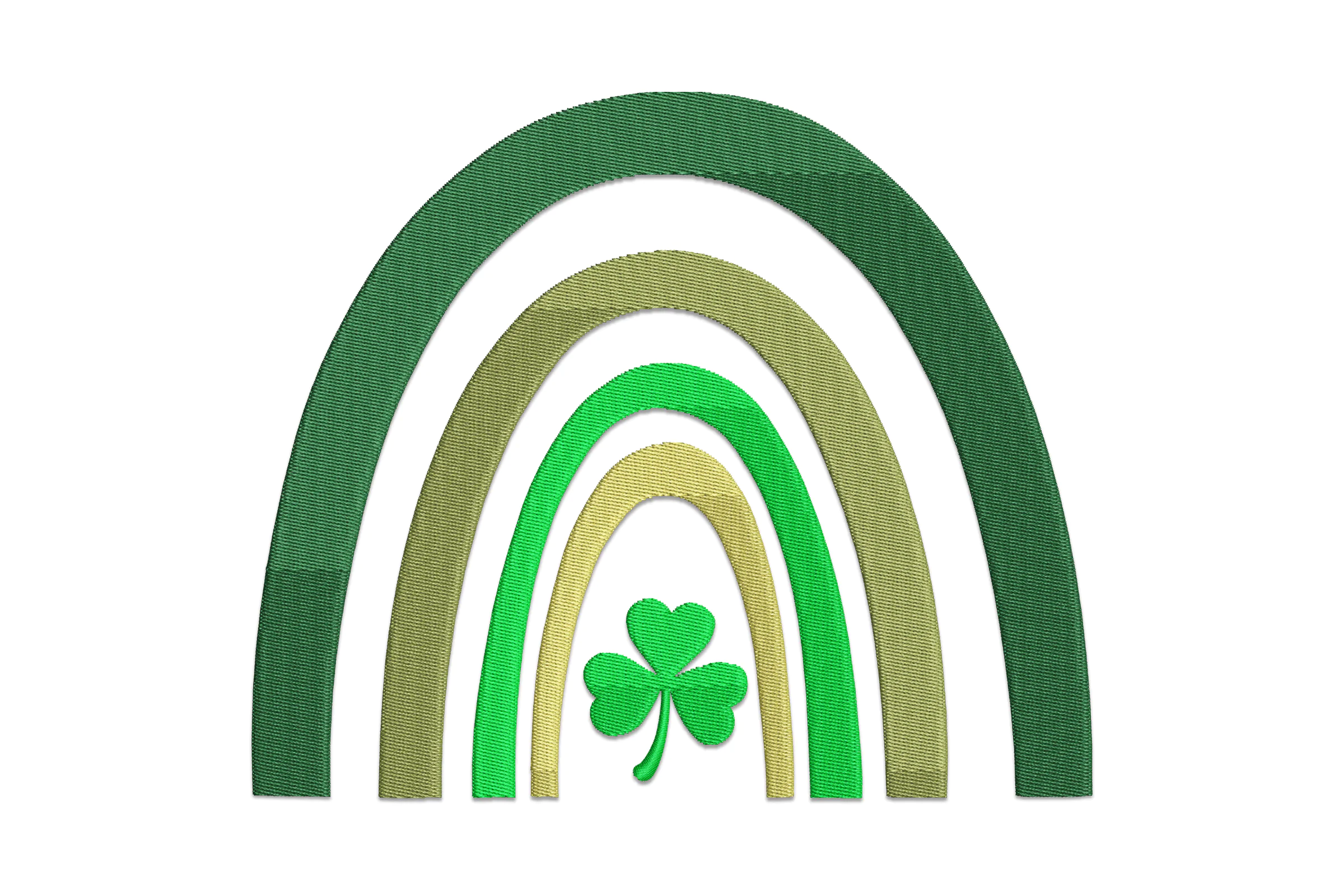 St. Patrick's Day Rainbow Embroidery Design Pattern