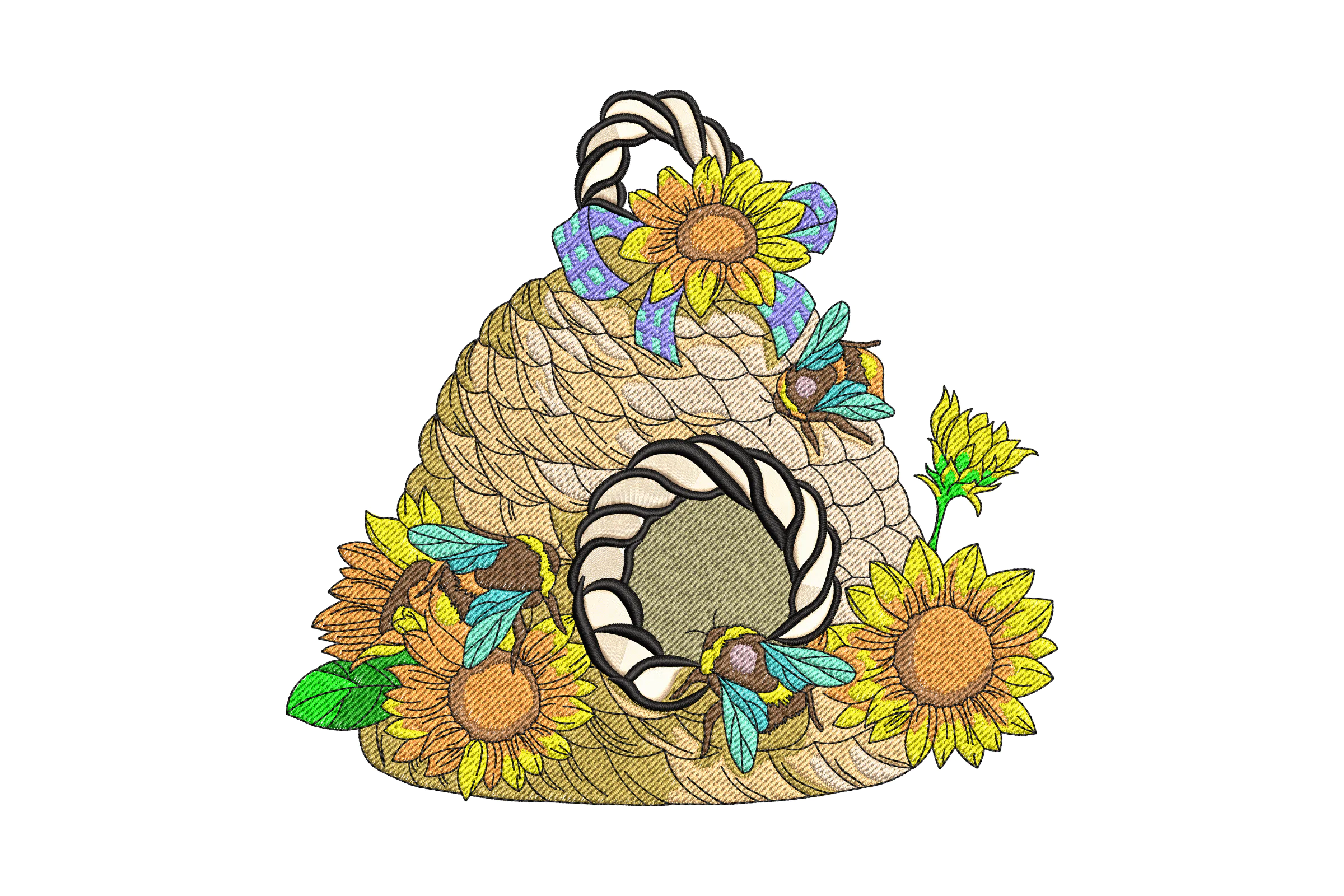 Bee Hive - Machine Embroidery Design