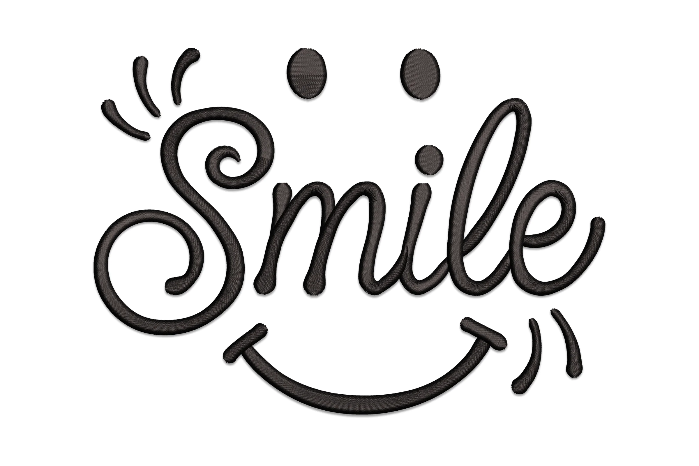 Smile Embroidery Design