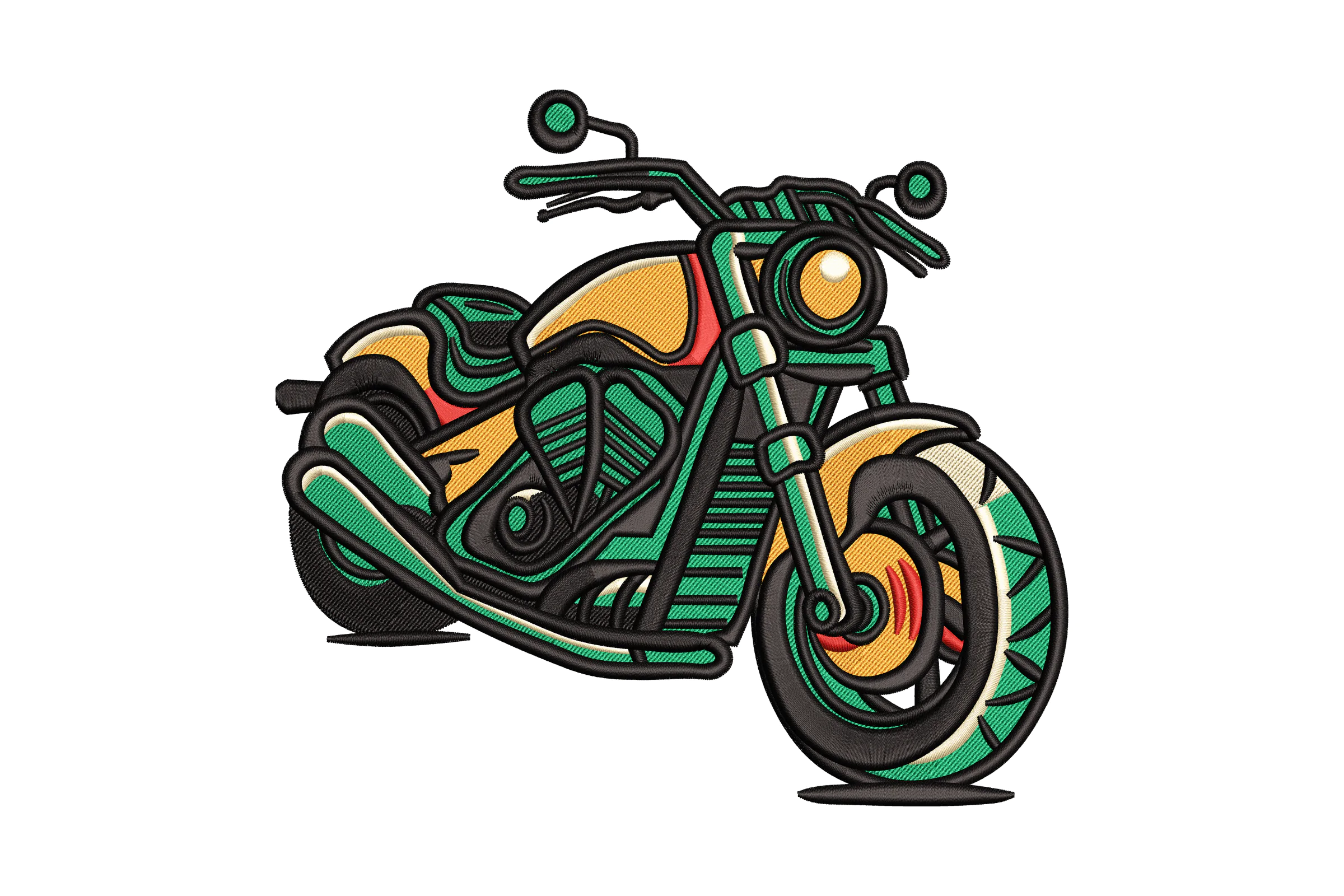Bike Motorbike Embroidery Design
