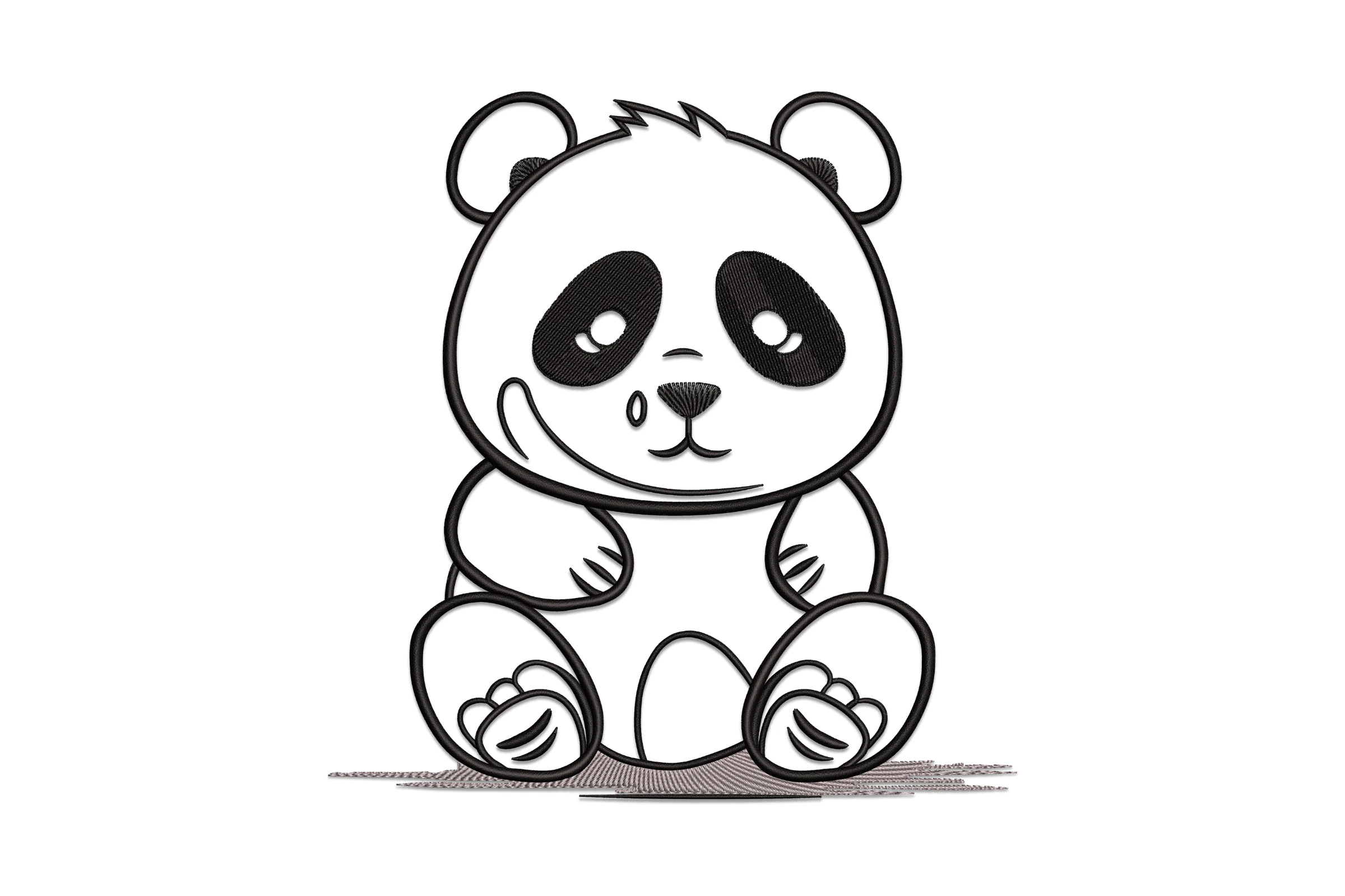 Panda Embroidery Design