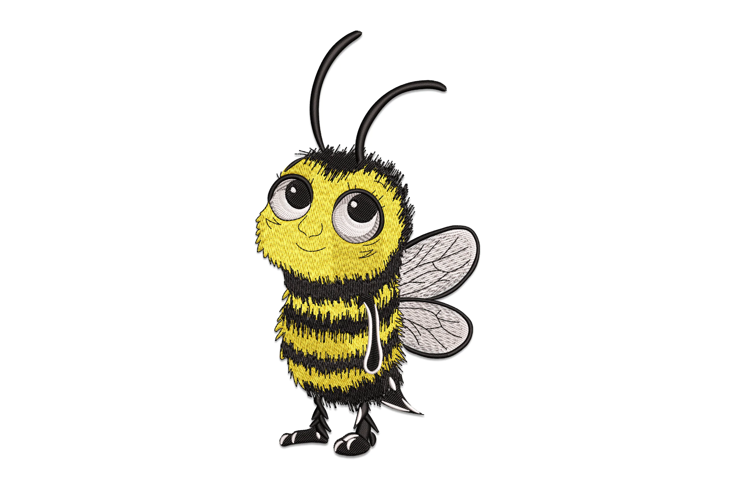 Cute Bee Embroidery Design