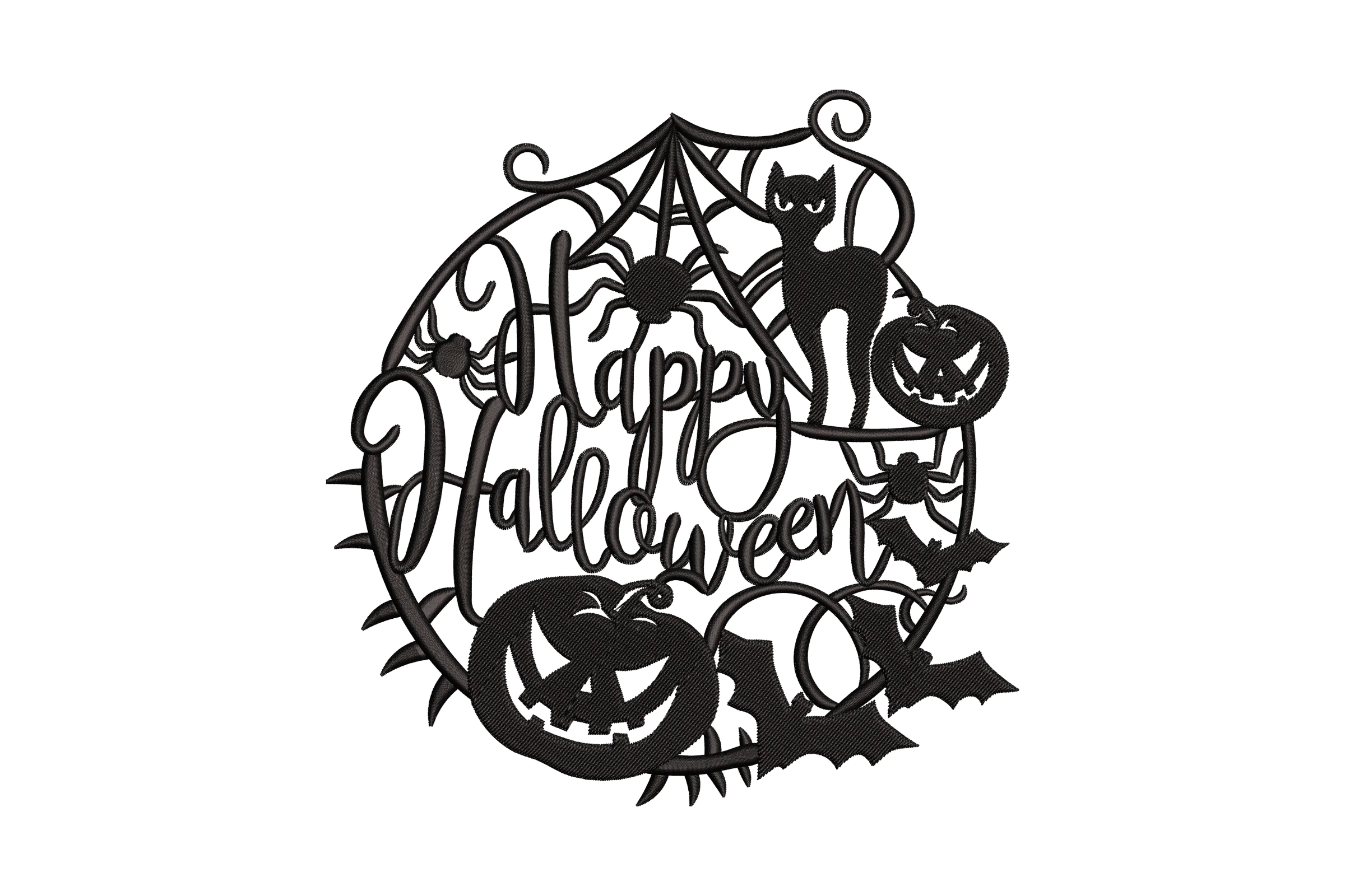 Happy Halloween Machine Embroidery
