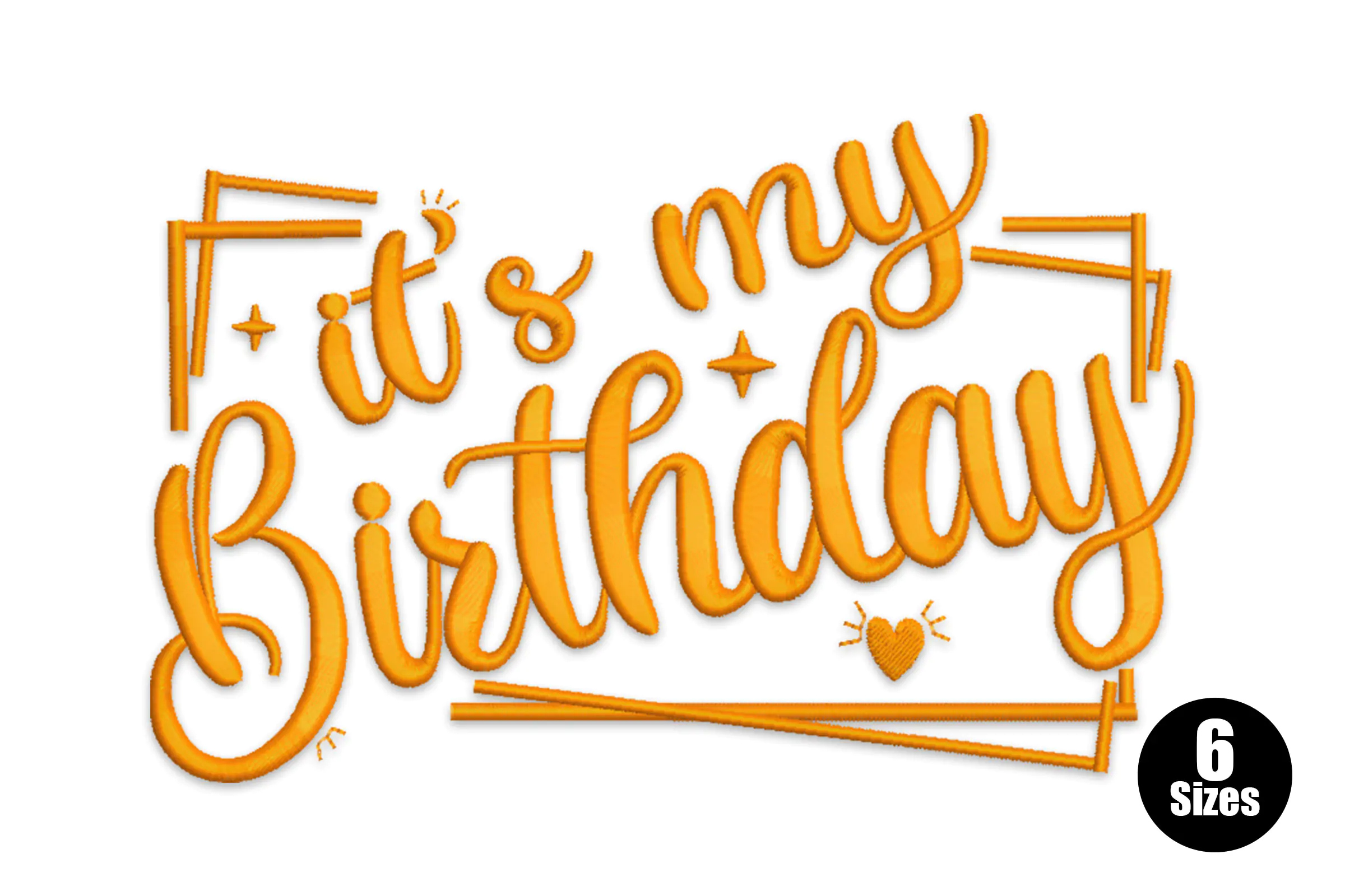 It's My Birthday Embroidery Design