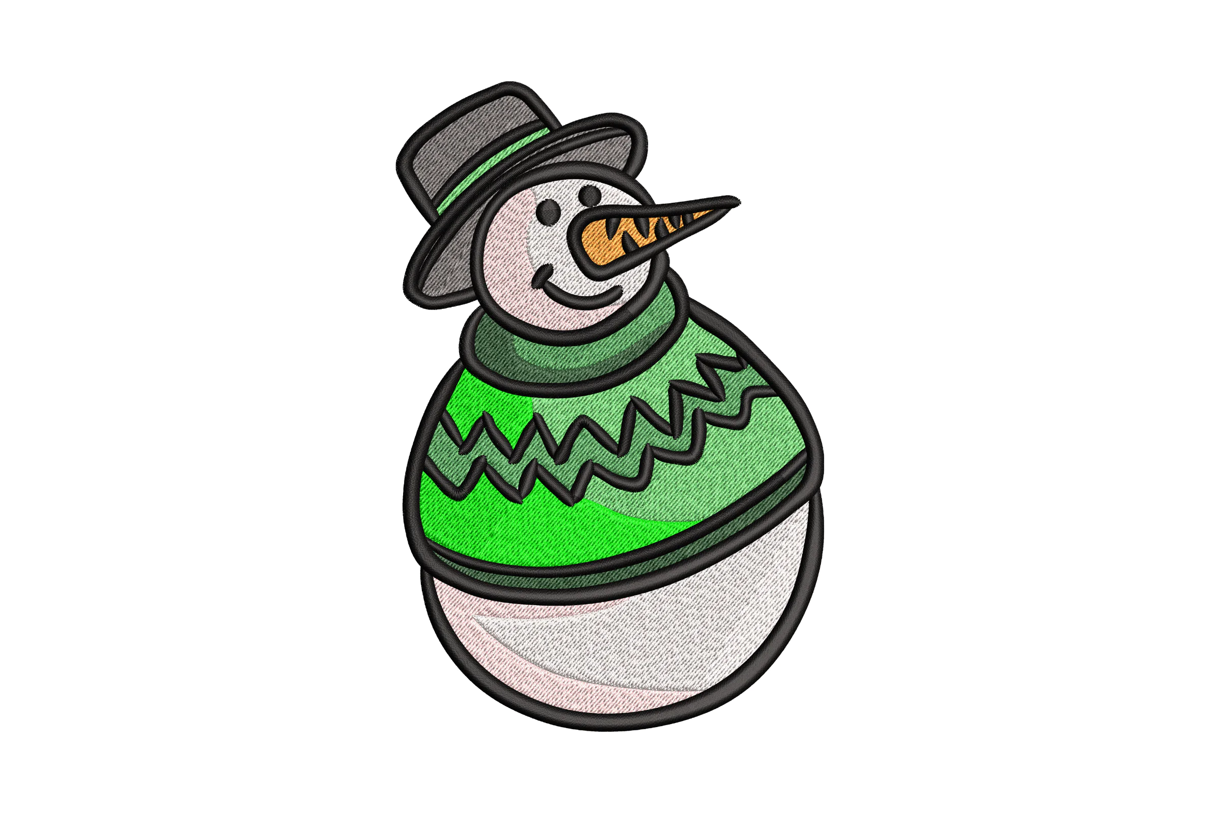 Snowman Machines Embroidery Design