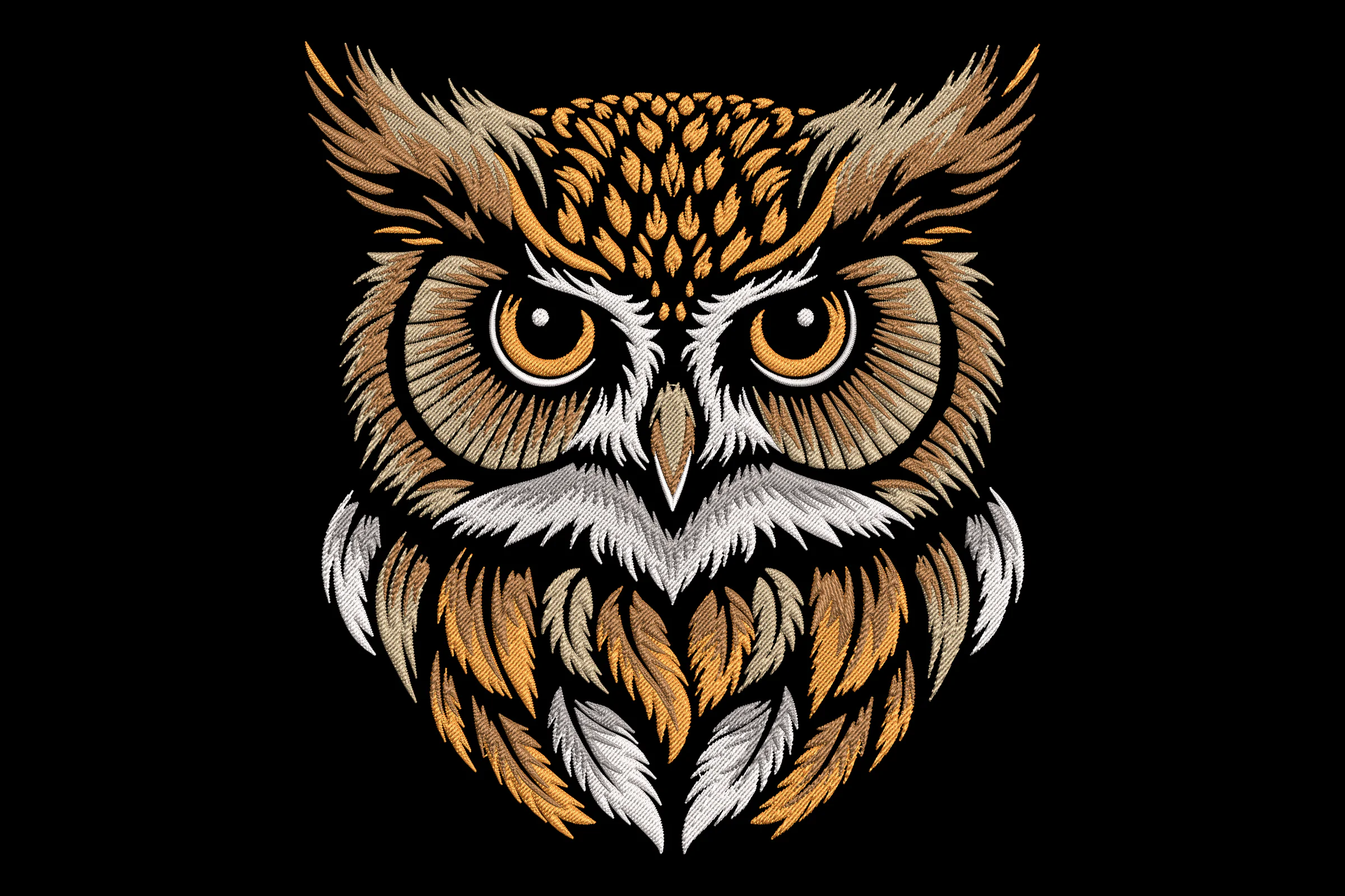 Majestic Owl Embroidery Design