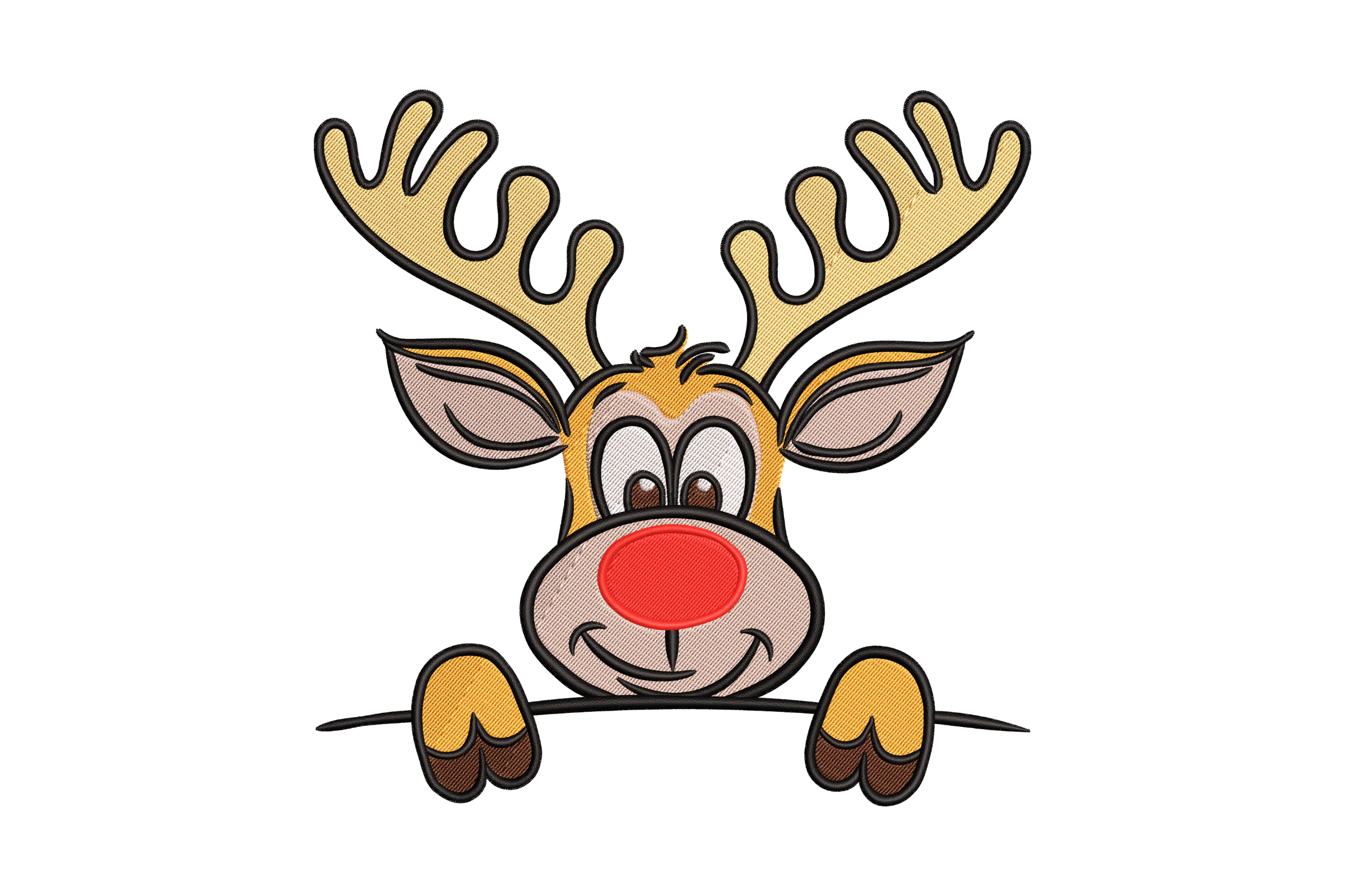 Christmas Reindeer Digital Embroidery Pattern