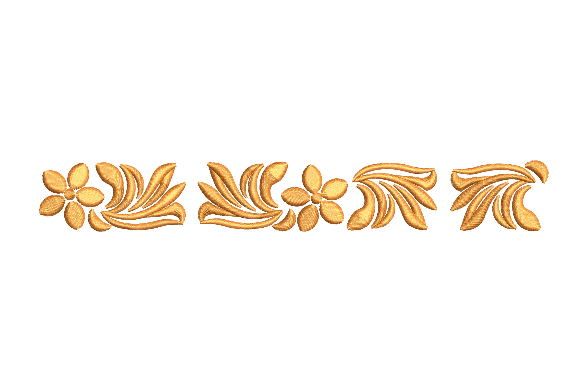 Floral Border Digital Embroidery Design