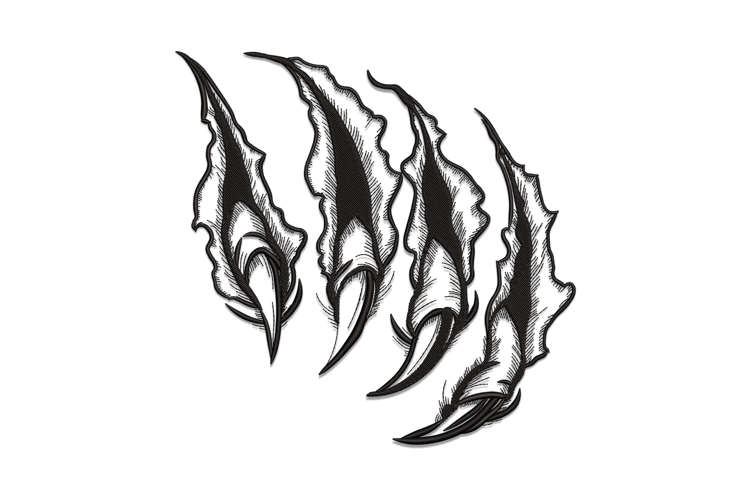 Claw Scratch Embroidery Design