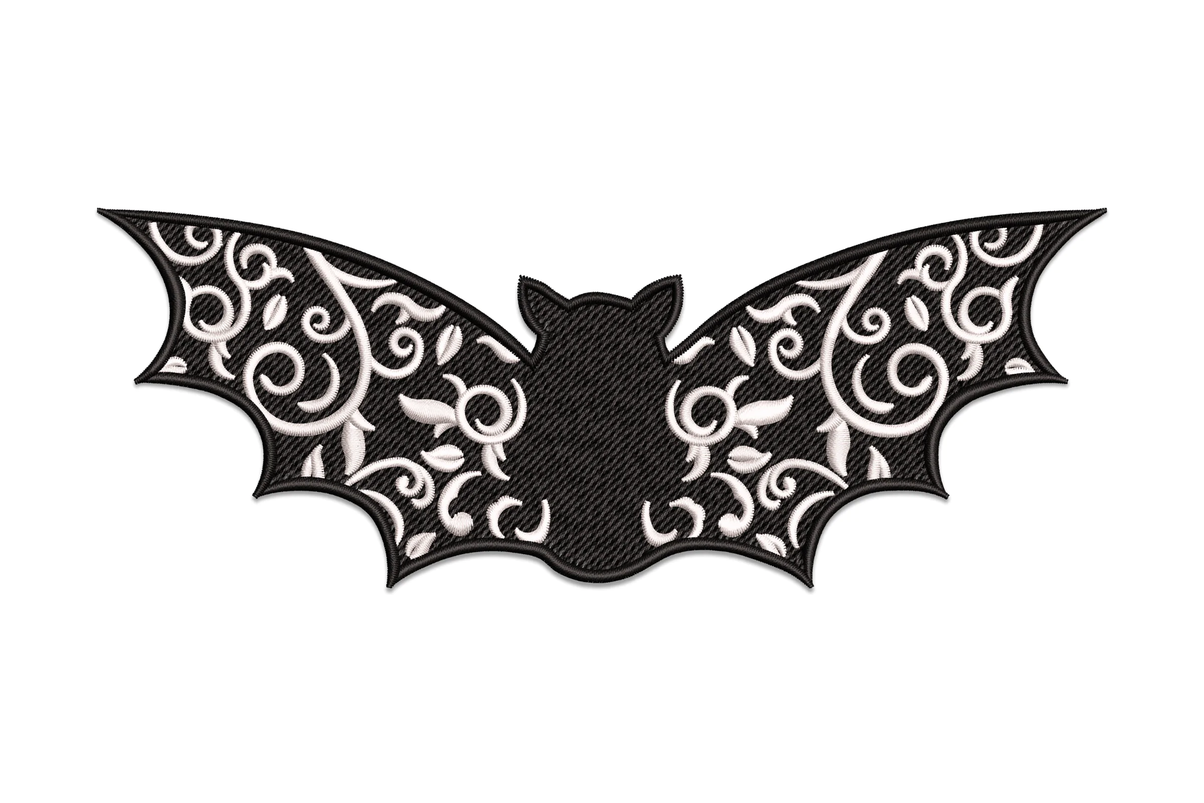 Lace Bat Machine Embroidery Design