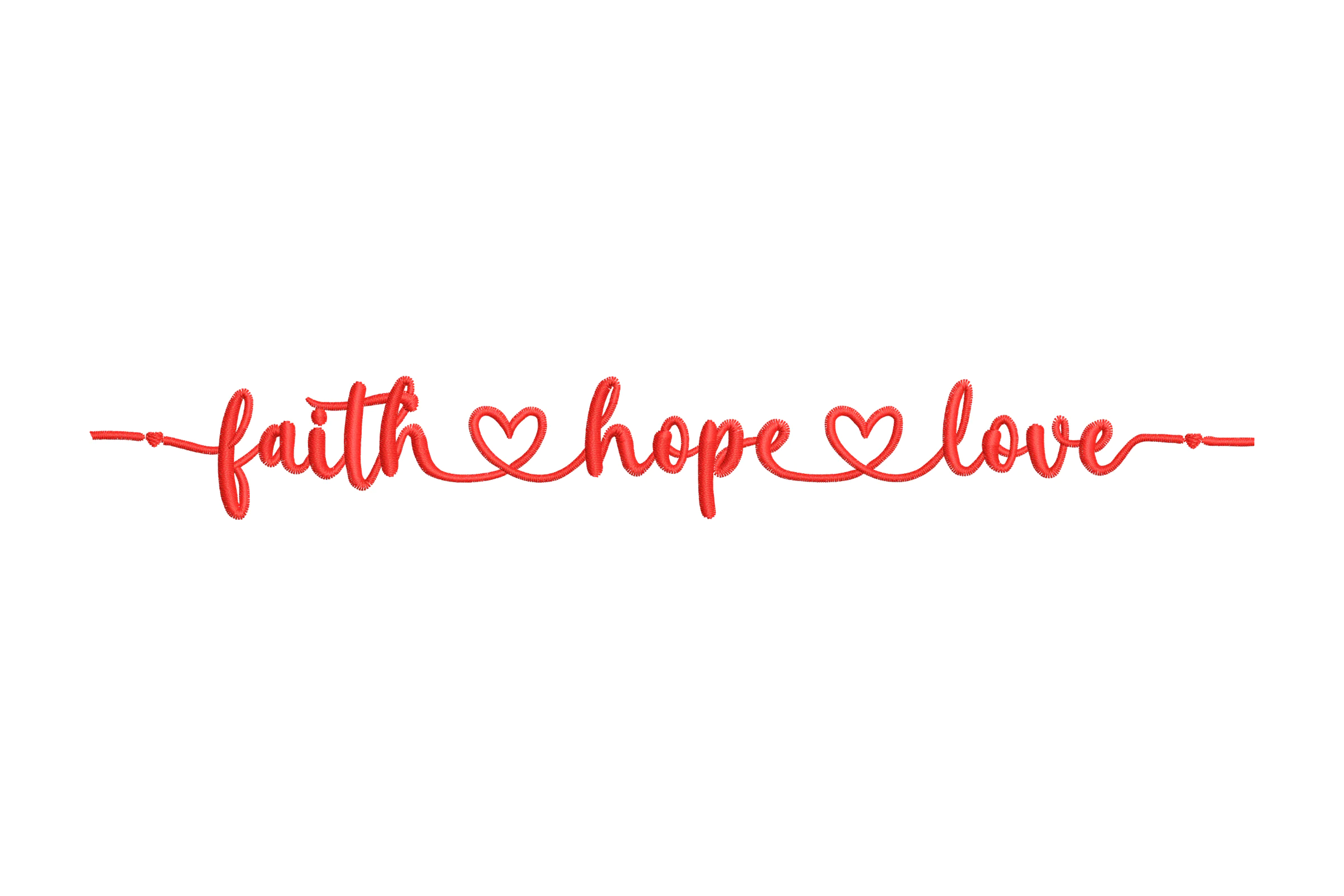 Faith Hope Love Embroidery File